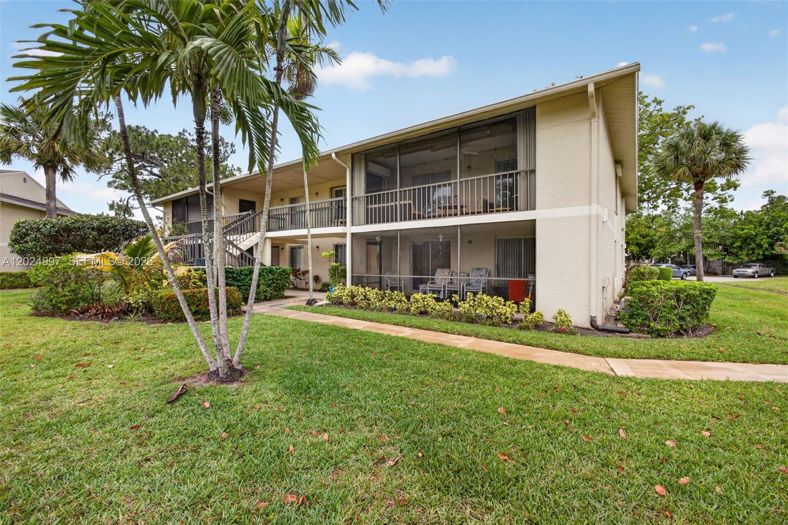 Beautiful and spacious 2-bedroom, 2-bath condo located in desirable Jupiter! This well-maintained residence features soaring volume ceilings, a bright open layout, and a desirable split-bedroom floor plan offering privacy and comfort. The oversized living and dining areas provide plenty of space for relaxing and entertaining, while the spacious primary suite offers a peaceful retreat. 
Enjoy resort-style community amenities including a sparkling pool, tennis courts, and the rare convenience of RV and boat parking. Ideally located close to shopping, dining, beaches, and major roadways, this condo offers the perfect blend of space, lifestyle, and location. A must-see opportunity in one of South Florida’s most sought-after areas!
