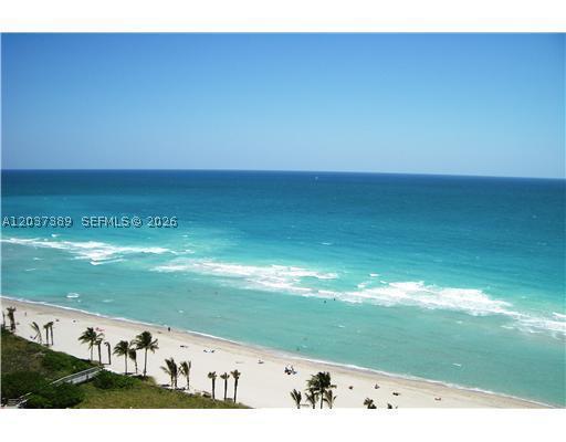 This split-plan bedroom on the 24th floor has the best views at The Summit. Unobstructed views include direct ocean and beach, extensive views facing south for miles, and intracoastal views. Bright and airy, this is the closest 2 bedroom to the beach. The kitchen has been renovated with S/S appliances, granite counters, and loads of wood built-in millwork. Summit has the only 2 tennis/PB courts adjacent to the beach, with direct access to the entry of the famed Hollywood Broadwalk. A truly amazing luxury rental on the beach for an appealing rent in a building with tons of amenities, such as fitness center, library and steam/sauna plus manned security at both lobby and parking garage.