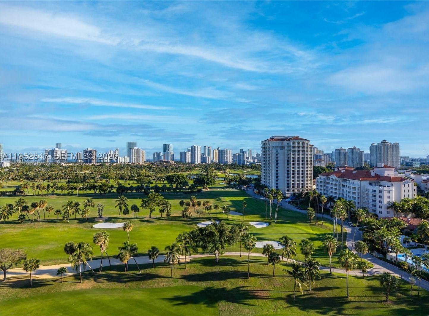 Perched on the 25th floor of a 27-story tower, this spacious 1,303sqft 2-bed, 2-bath condo offers sweeping views of lush golf courses & stretches all the way to the Atlantic Ocean. Located in the heart of Aventura, this residence is ideal for those who crave a vibrant lifestyle balanced with tranquil, scenic beauty. Enjoy being behind Aventura Mall, upscale dining, scenic parks, schools, golf clubs, and a diverse selection of places of worship—making this one of the most desirable communities in South Florida. The unit presents a rare opportunity to remodel the space with a custom renovation, turning it into a showplace that fully matches the grandeur of its views,2025 A/C. Floor-to-ceiling windows invite stunning natural light throughout, enjoy breathtaking sunrises/sunsets. (storage unit included) Jog or walk along the picturesque golf course path that loops around the area—perfect for outdoor fitness with views. Enjoy close-by padel & tennis courts for an active lifestyle. This property delivers location, potential, and undeniable value. The well-maintained building features resort-style amenities including 24-hour security, concierge, a fitness center, pool, and more.  Coronado is has modernized with upgraded elevators, lobby, and hallways, and has successfully completed its 40-year certification.  Resort-style amenities: fitness center, sauna, heated pool, jacuzzi, 24-hour security, water, internet, cable.
