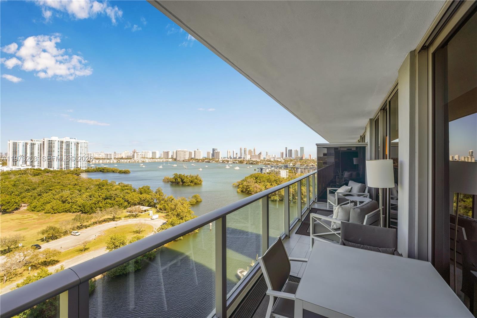 Wake up to direct water views of Oleta River Park & Biscayne Bay from this stunning residence at The Harbour. 1 bed plus den that could be easily converted to another bedroom, and 2 bathrooms. Enjoy resort-style living every day with a heated infinity pool, spa, sauna, jacuzzi, state-of-the-art fitness center, squash, soccer & basketball courts, kids’ splash pad & playroom, outdoor restaurant, and private beach with kayaks & paddleboards. Gated with guard and 24-hour security for peace of mind. Just minutes to Sunny Isles Beach, Aventura Mall, and top dining. Ideal as a primary home, second residence, or investment. Move right in and start enjoying the lifestyle!