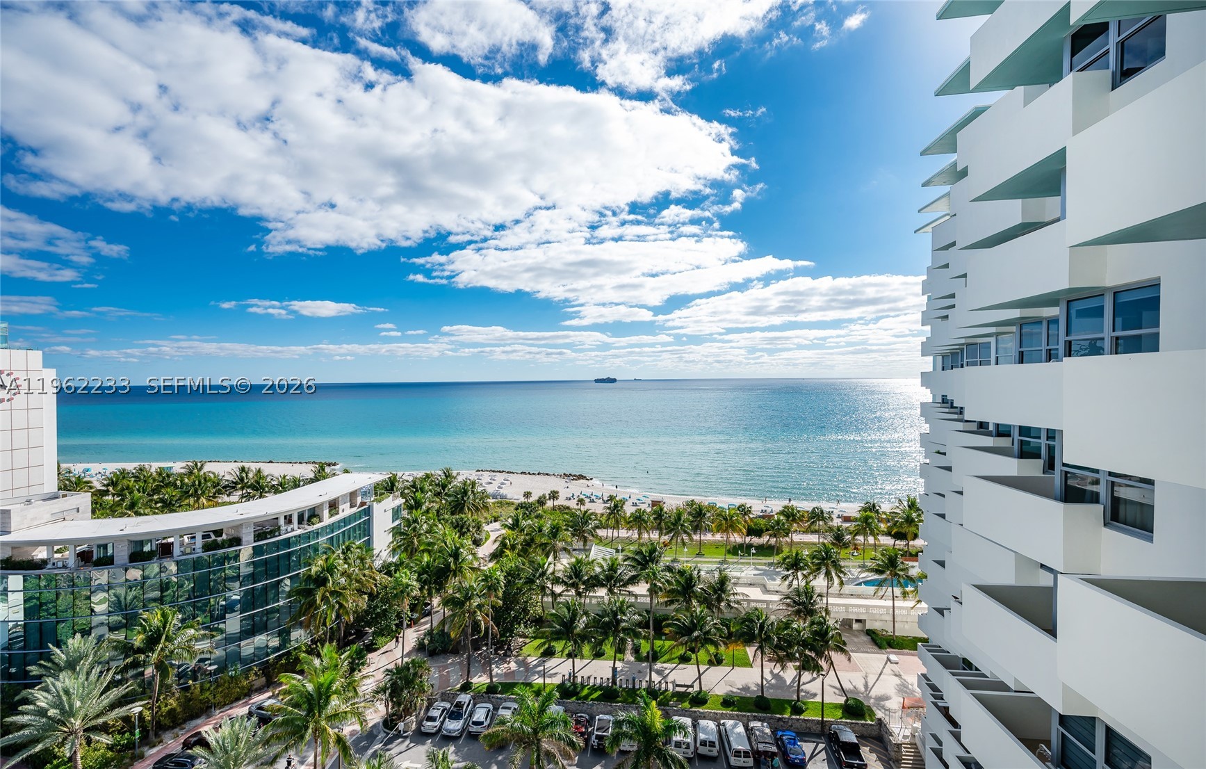 Experience Miami Beach living in this move in ready residence located in a sought after beachfront building on Collins Avenue. Enjoy open ocean and Miami Beach skyline views from a bright, impeccably maintained home featuring a remodeled kitchen with new stainless steel appliances, new flooring throughout, and four spacious closets providing exceptional storage. Residents enjoy direct gated access to the Miami Beach Boardwalk and beach, two resort style swimming pools including one heated, beautifully landscaped gardens, fitness center, secure gated parking, 24 hour security, party room, and convenient beach chair and umbrella service.

Ideally located between South Beach and Bal Harbour, with restaurants, shopping, grocery stores, public transportation, and the Miami Beach Trolley just moments away. A wonderful opportunity to own a beachfront residence in one of Miami Beach's most desirable locations.