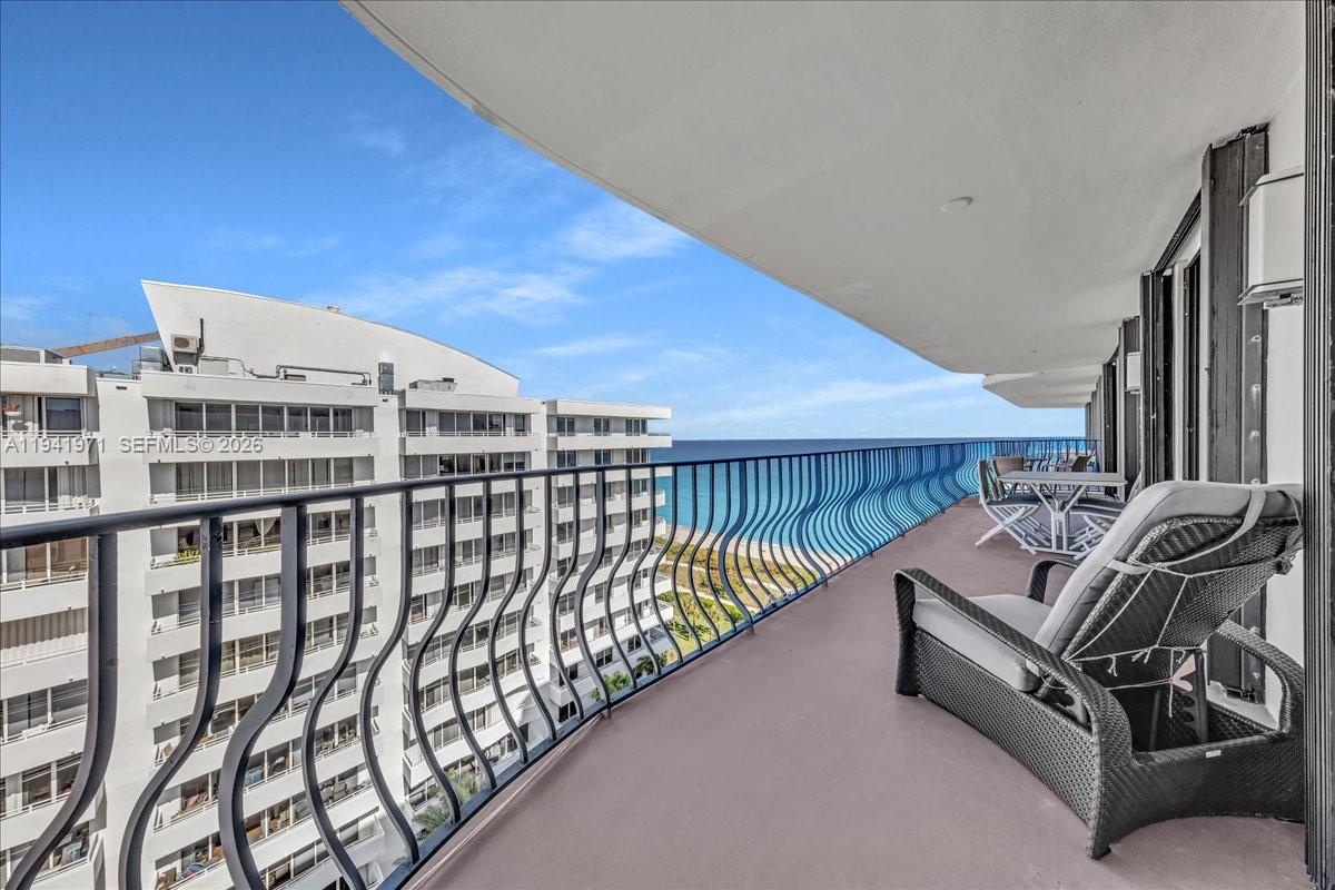 Location Location Location! Experience the fabulous lifestyle in The Ocean Wave of Surside Beach. Penthouse apartment featuring 2 bed/ 2bath, a beautifully renovated eat-in kitchen with a large all-refrigerator/all-freezer setup, and the convenience of an in-unit washer & dryer. The residence offers  large spaces; dining & living area and breathtaking ocean-views & city views. The Building had recently undergone renovations & upgrades including new hallways & new renovated pool. Residents enjoy great amenities such as security, valet, fitness center, pool and jacuzzi, direct beach access with a lovely picnic area on the sand of Surfside Beach. Walking distance to the buzzing & vibrant Harding avenue district and Bal Harbour Shops, that offers renowned shopping & dinning as well as walking distance to multiple houses of worship.