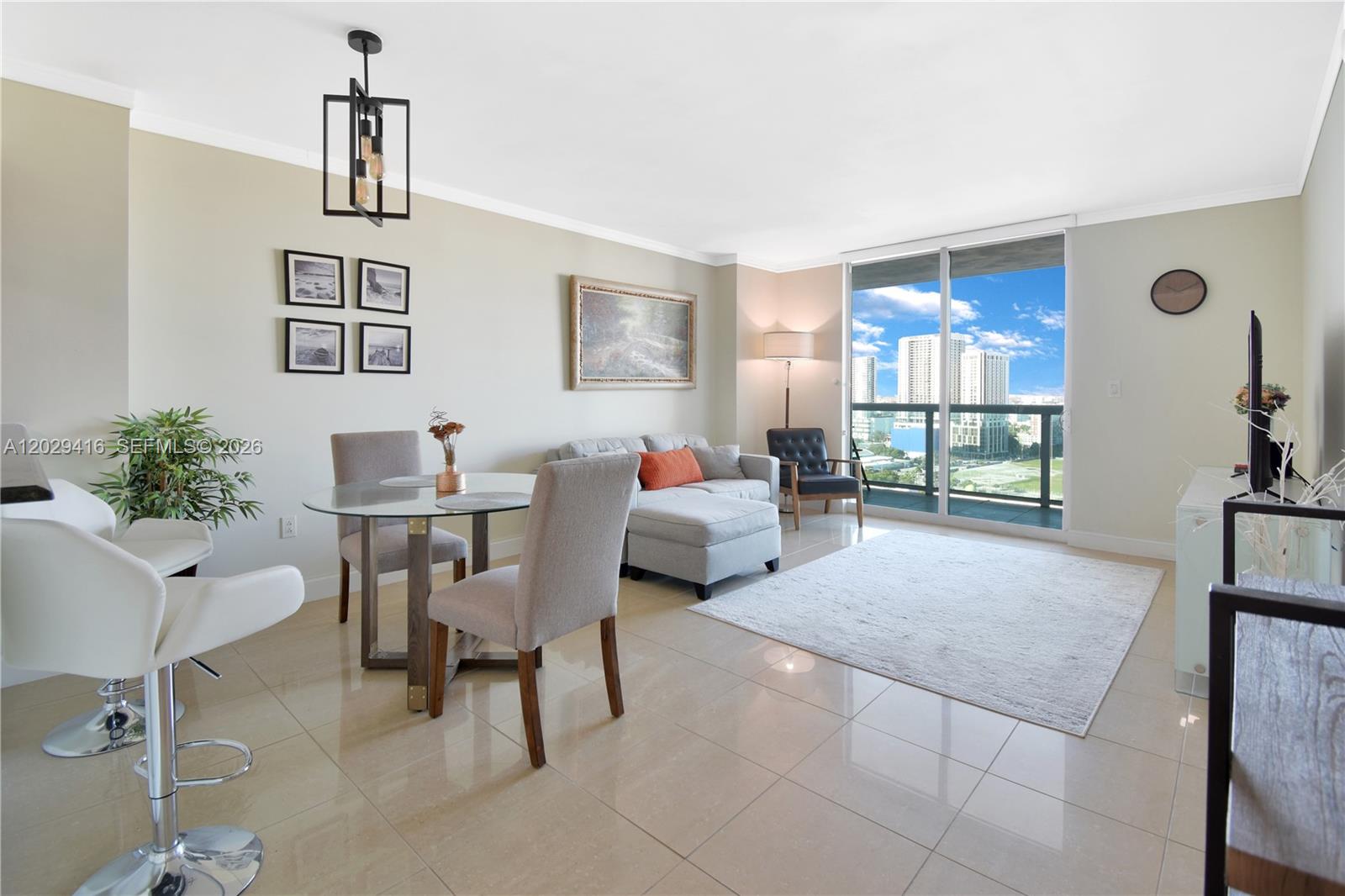 Enjoy breathtaking city-facing sunset views from the 23rd floor of the 1800 Club Condominium in front of Margaret Pace Park. This fully furnished 839 SF 1 bedroom/1-bathroom unit features in unit washer/dryer, panel windows, ceramic flooring, stainless steel appliances, a large balcony and 1 assigned parking space. **ALL building amenities are in working condition and include a gym, sauna, steam room, hot tub, pool, business center, game room, valet parking, package receiving area, bicycle storage area, concierge, and tastefully decorated common areas** Minutes away from Wynwood, Miami Beach, Design District, Cruise Port, and main highways. This is a one-year lease with option to renew. No short term rentals. Ready for move in on 7/22/26.