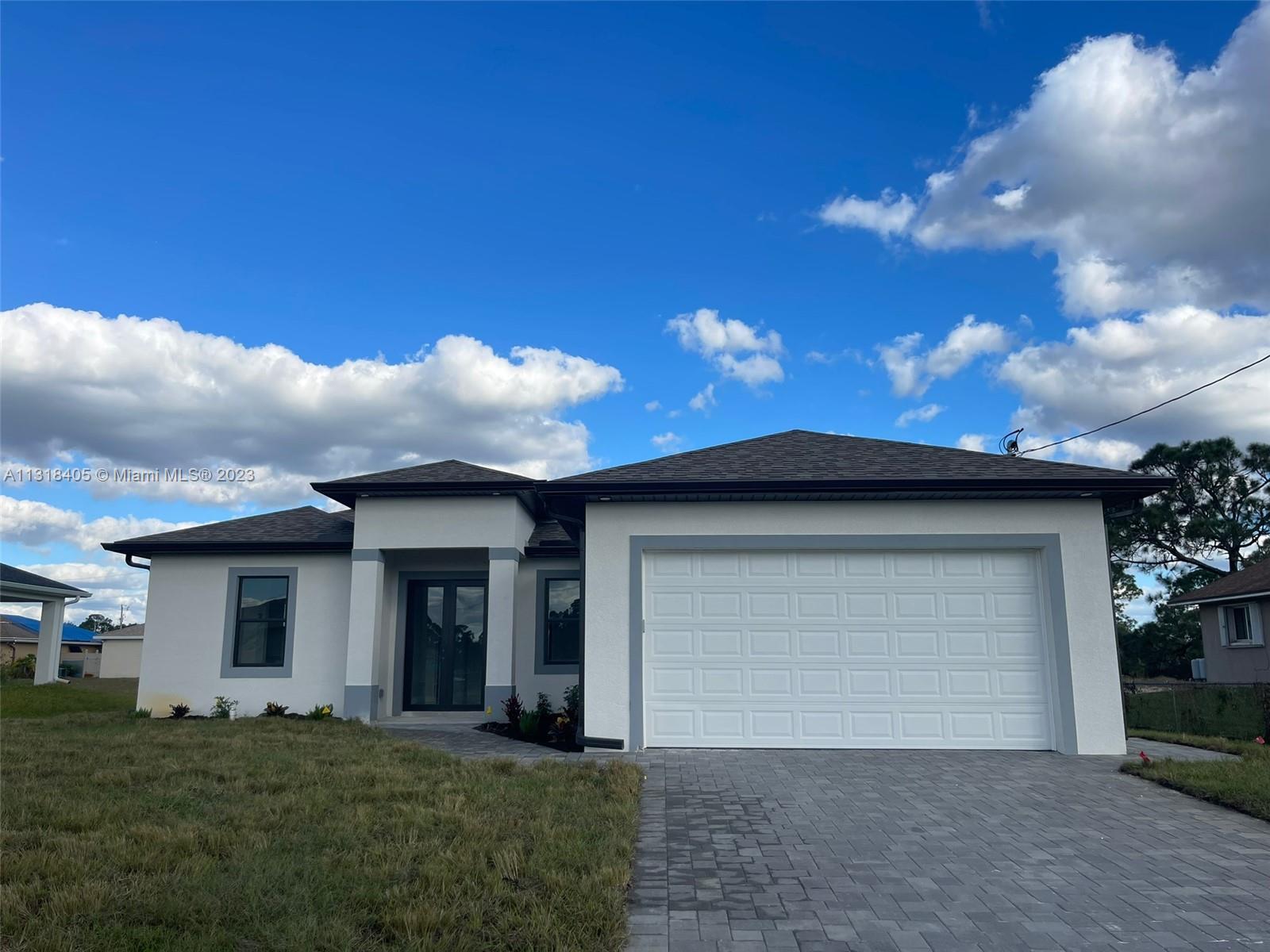 Seller it's giving $8,000 Eight thousand,to the buyer for closing cost in full offer.. Take a look at this must 3 bed/ 2 bath New Construction,Plus an office or room without closet . No CDD  .Great area of southwest Lehigh. Close to 23rd St . SW and Sunshine Blvd for easy access to the airport and Fort Myers. Also close to newly widened State Rd . 82 for easy commuting . You must have to see it don't be last. Ready to move in.