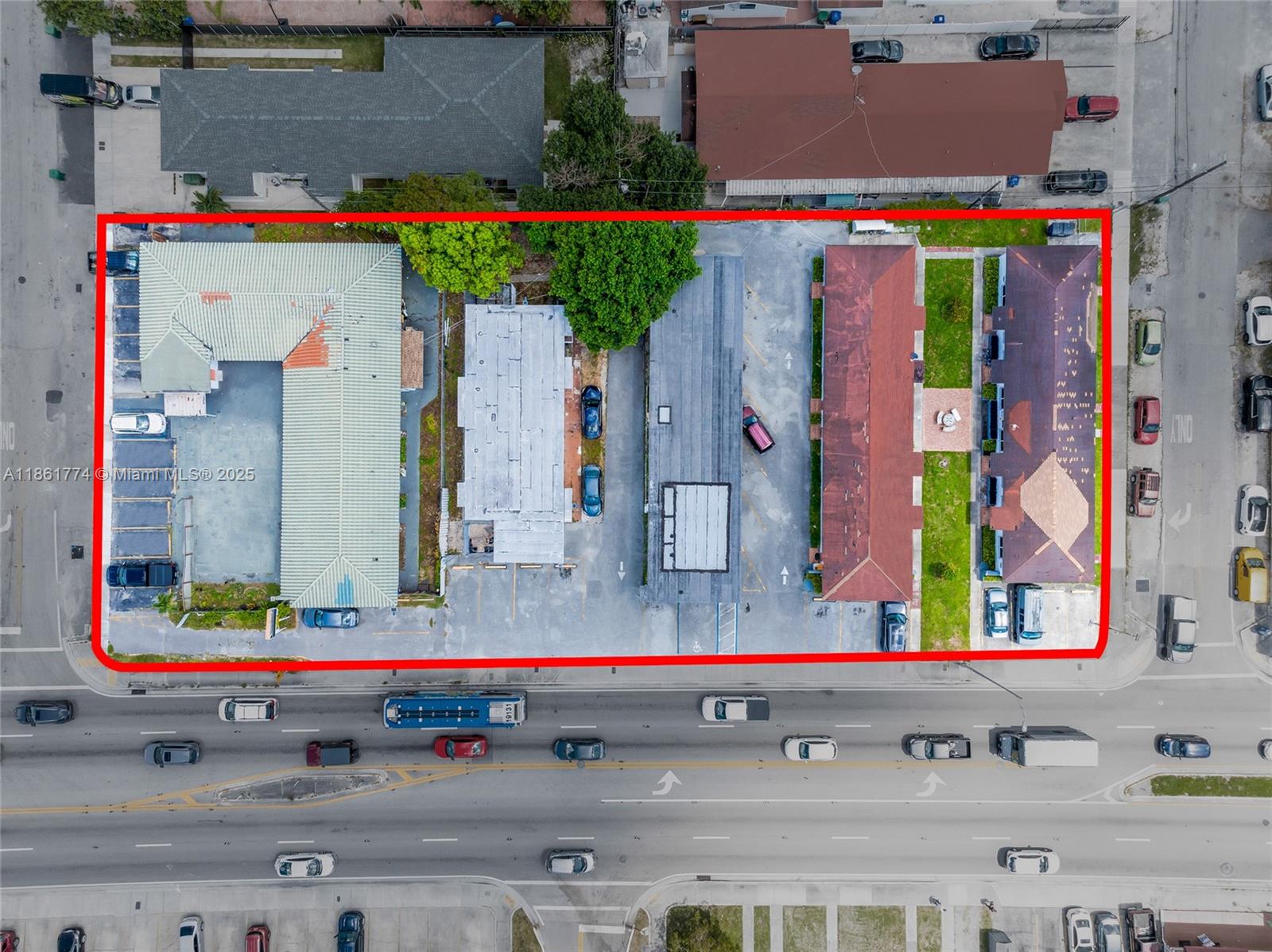 Hotel & Apartment Assemblage Covered Land Play w/ Excellent Redevelopment Potential, in Flagami.  Flagami is a central Miami working & bedroom & community that has great connectivity to surrounding neighborhoods such as Coral Gables, Little Havana, Fountainbleu & more; as well as populated by an endless list of thriving businesses and in proximity to major economic engines such as the airport and the soon-to-be-delivered 56 acre Mega Development Freedom Park. This is an ideal location for housing Miami’s active middle workforce, & residents will be motivated to live in this centric and thriving neighborhood .  Site features a 16 unit Hotel building, a triplex, & three 5 unit building, all situated on 38,676 SF lot zoned T5-L w/parking is prime for developers as a covered-land opportunity.