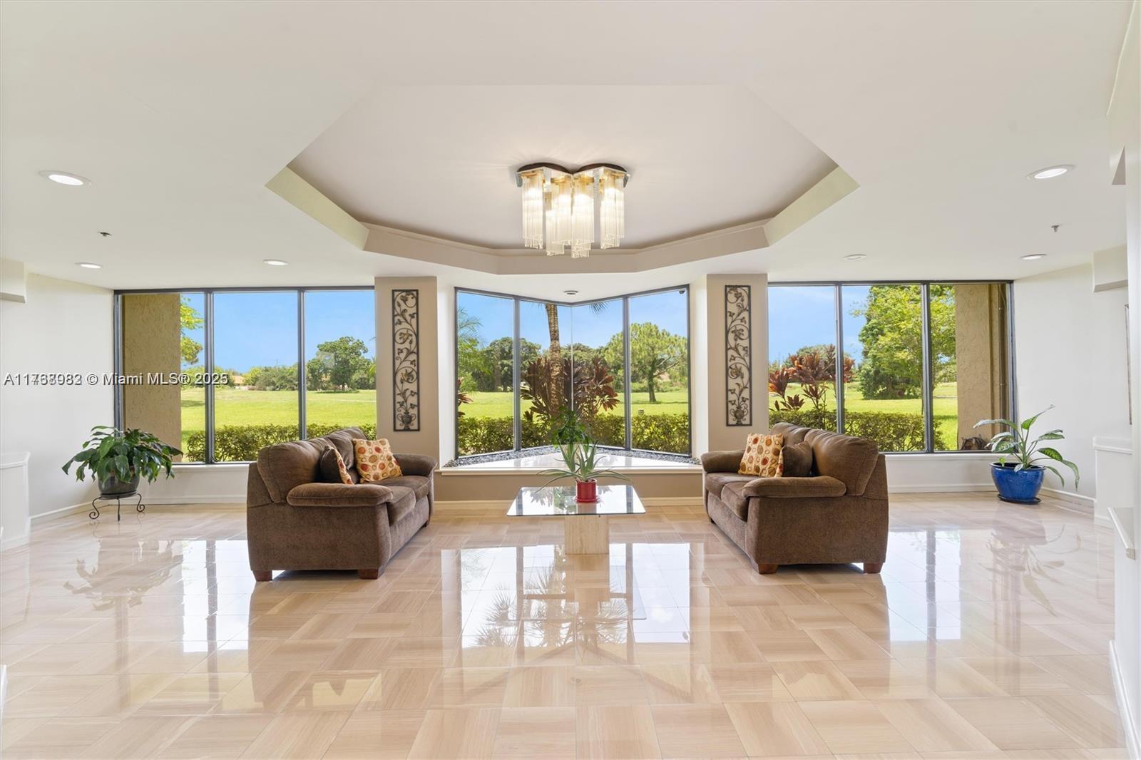 Stunning Penthouse with Garden Views!
This fabulous penthouse features breathtaking garden views from a screened balcony. Inside, the spacious master bedroom includes a Roman tub for relaxation. Enjoy a formal dining room, breakfast area, and a secure, manned-gated building. The unit offers an in-unit washer and dryer and plenty of kitchen storage. Conveniently located near shops, dining, and airports, it combines tranquility with accessibility. Building Requirements: 20% down, proof of minimum $55k+ yearly income, 700+ credit score, one occupant 55+, no pets, rentals allowed after 1 year. Maintenance Includes: Water, basic cable, gym, tennis courts, and more.