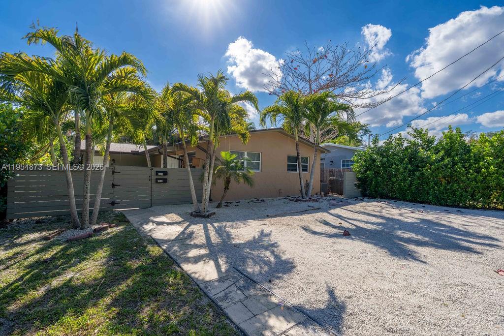 BRAND NEW ROOF JUST INSTALLED/DUPLEX.  Now is your opportunity to buy into an income producer with private yards & patios, steps away from the bright-line station Aventura area. Turnkey 2/1, 2/1 Duplex in a GREAT LOCATION, primed for massive appreciation. Tucked away in a quiet residential pocket off Dixie Highway! Recently renovated, new AC UNITS, large DUPLEX features 2 units both approx. 1000' of living area with a shared courtyard, separate enclosed patios & fenced yard. Lots of space for tenants with pets. Plenty of off-street parking with a
separate laundry room on site. Rents are currently BELOW MARKET grossing $56,400 can be increased to
$67,000, or more in this area easily.(Sec. 8 offered $2800/month)
AGENTS Please the FACT SHEET with Improvements and Bills.