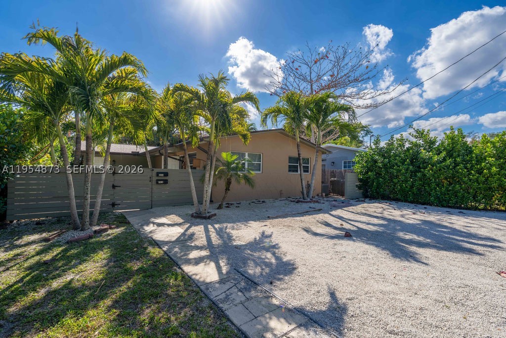 BRAND NEW ROOF JUST INSTALLED/DUPLEX.  Now is your opportunity to buy into an income producer with private yards & patios, steps away from the bright-line station Aventura area. Turnkey 2/1, 2/1 Duplex in a GREAT LOCATION, primed for massive appreciation. Tucked away in a quiet residential pocket off Dixie Highway! Recently renovated, new AC UNITS, large DUPLEX features 2 units both approx. 1000' of living area with a shared courtyard, separate enclosed patios & fenced yard. Lots of space for tenants with pets. Plenty of off-street parking with a
separate laundry room on site. Rents are currently BELOW MARKET grossing $56,400 can be increased to
$67,000, or more in this area easily.(Sec. 8 offered $2800/month)
AGENTS Please the FACT SHEET with Improvements and Bills.