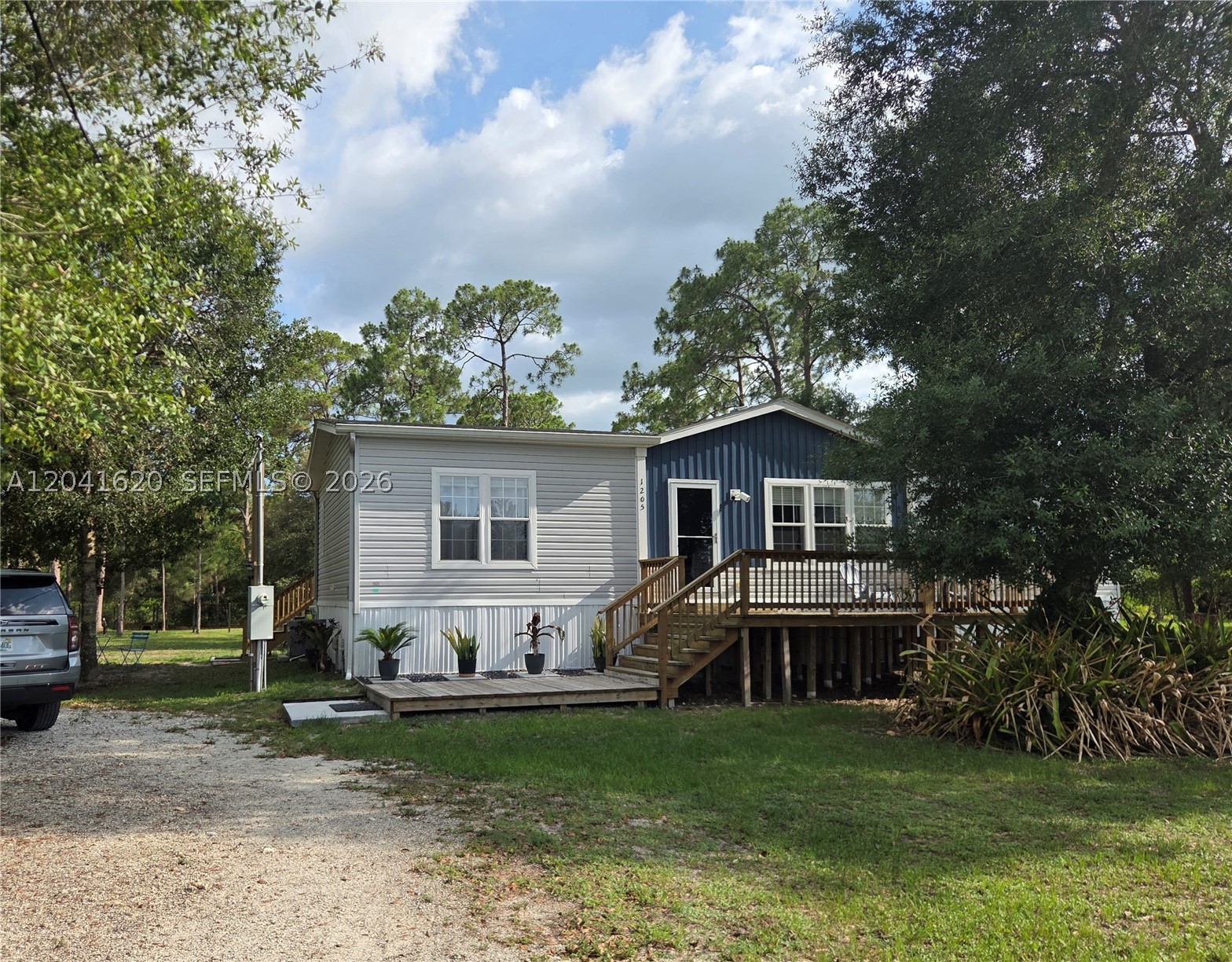 Country Living at Its Best – 3 Bed, 2 Bath Home on 2.5 Beautiful Acres
Welcome to your private Florida retreat! Situated on 2.5 picturesque acres, this beautifully Custom well maintained 2021 home offers the perfect blend of comfort, functionality, and outdoor living.
Featuring 3 spacious bedrooms and 2 full bathrooms, this home includes upgraded factory finishes and impressive 9-foot ceilings that create a bright, open, and inviting atmosphere. The home is being offered fully furnished, making it truly move-in ready.
Step outside and enjoy everything this unique property has to offer. Relax on the charming front wood deck or unwind on the screened and covered rear deck overlooking the peaceful countryside. Entertain family and friends in the beautiful pergola and gazebo BBQ area, surrounded by mature oak and pine trees that provide shade, privacy, and natural beauty.
For hobbyists, entrepreneurs, or those needing extra storage, the property includes a large shed with an attached workshop. Animal lovers will appreciate the existing chicken coop and the ample space for gardening, livestock, or other agricultural pursuits.