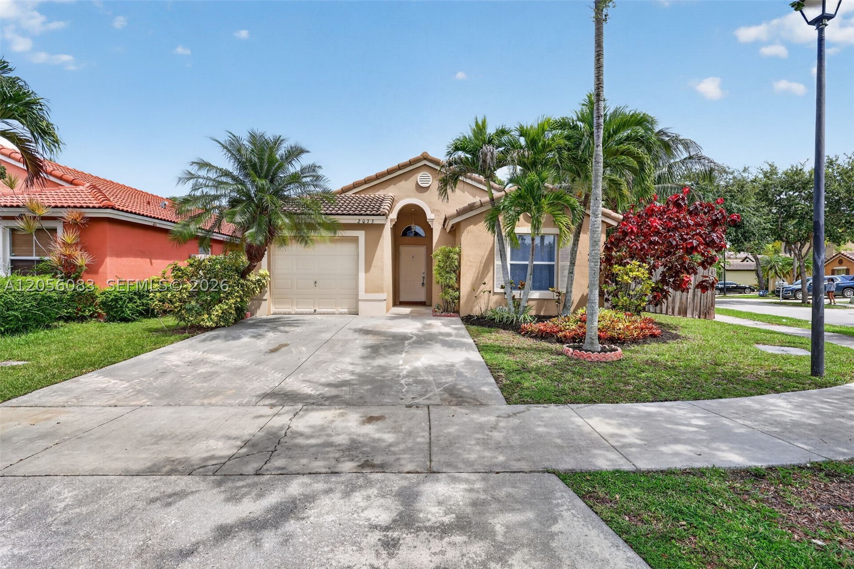 Welcome to this beautifully maintained corner-lot home in the desirable Shores at Keys Gate! This move-in ready 3-bedroom, 2-bath residence offers vaulted ceilings, abundant natural light, and a bright, open layout.

The well-appointed kitchen features stainless steel appliances and opens to the patio, making indoor-outdoor living effortless. Enjoy a large, fully fenced backyard with beautiful pavers and mature shade trees: Avocado, coconut, mango creating the perfect setting for entertaining, relaxing, or enjoying South Florida's outdoor lifestyle. The corner lot provides added privacy and excellent curb appeal.

Additional highlights include a one-car garage, spacious driveway, and hurricane shutters on all windows and doors for added protection and potential insurance savings.

The low HOA of $265/month includes cable, high-speed internet, ADT security monitoring, access to the Keys Gate Clubhouse, and community tennis courts. 

AC 2019

Water heater 2016

Ideally located near shopping, dining, schools, and major highways, this home offers comfort, convenience, and exceptional value. Don't miss this opportunity!