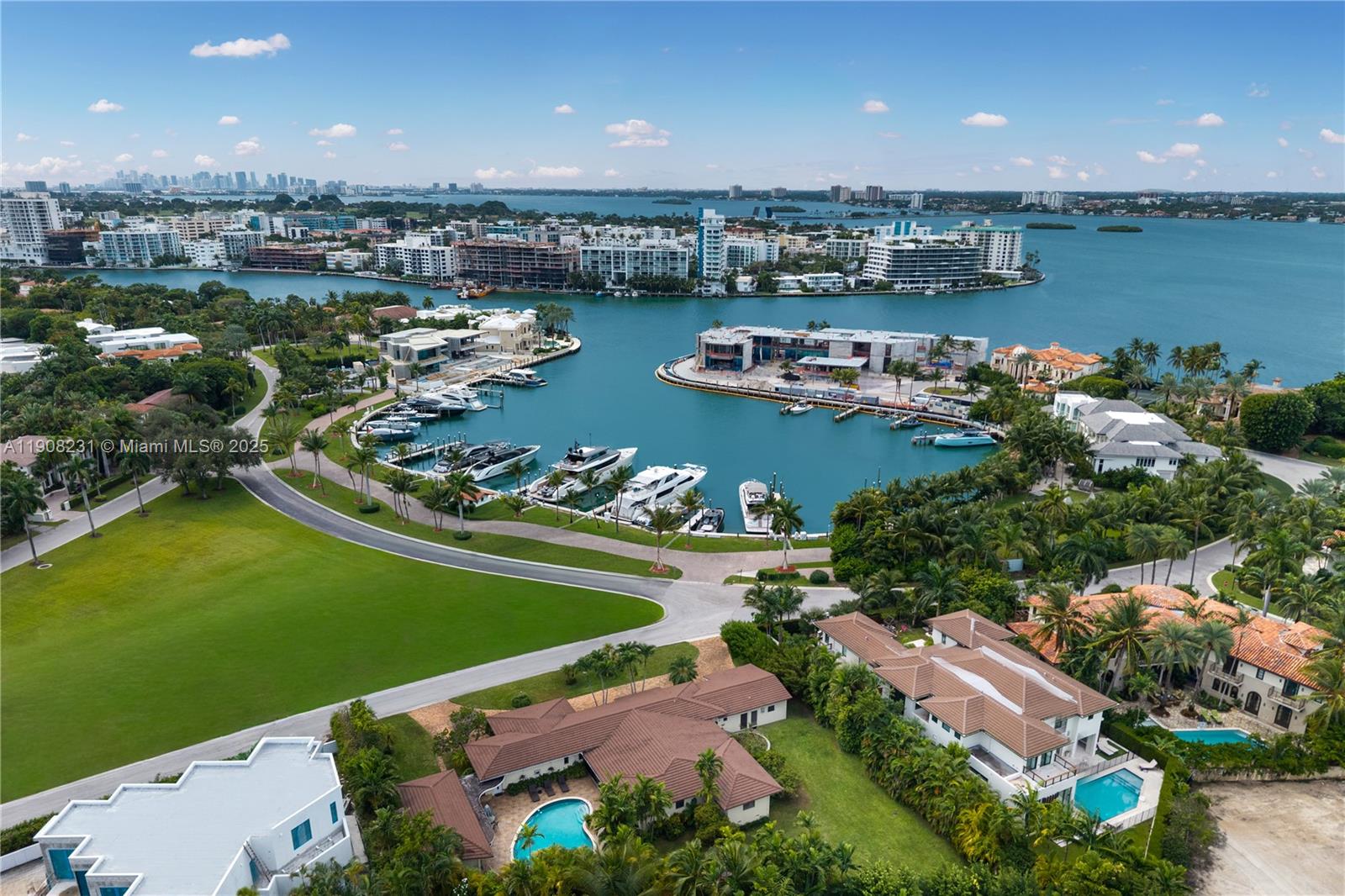 Located in the exclusive guard-gated Bal Harbour Village, one of Miami’s most coveted enclaves, this rare 25,720-SF double lot offers an exceptional opportunity to build a grand estate—or potentially two. Overlooking the park with tranquil marina and water views, this property is truly one of a kind. The existing Art Deco residence showcases terrazzo floors, impressive ceiling heights, and a bright, open layout that flows to an inviting pool and expansive backyard oasis. Walk to Bal Harbour Shops, beaches, houses of worship, and parks.