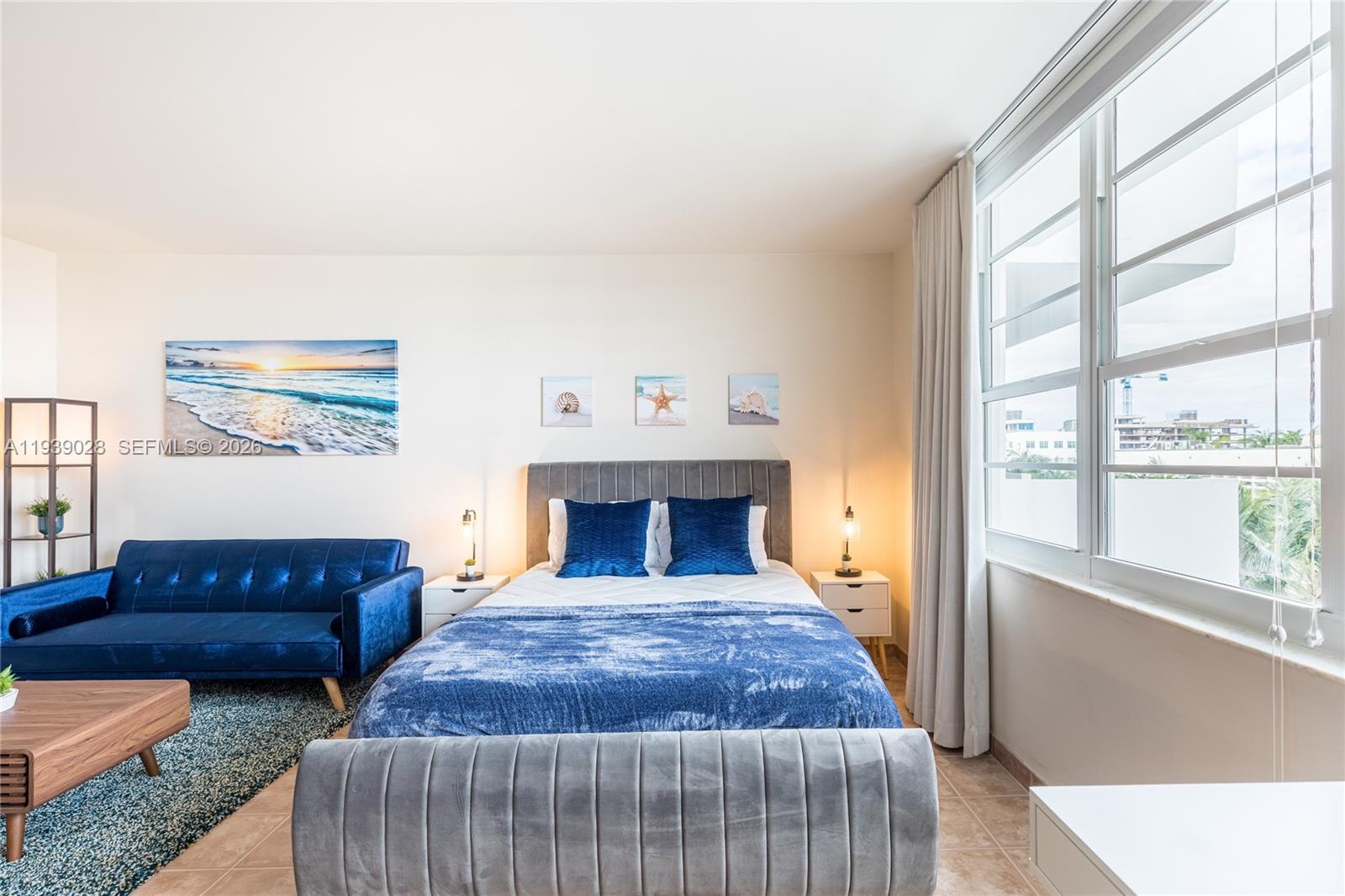 ENJOY OCEAN FRONT LIVING IN THIS STYLISH DESIGNER FURNISHED SPACIOUS STUDIO WITH LARGE WINDOWS AND LOT'S OF NATURAL LIGHT. ENJOY OCEAN FRONT LIVING IN THIS ALL AMENITY BUILDING WITH HUGE OCEAN VIEW POOL, OCEAN VIEW STATE OF THE ART GYM, 24/7 SECURITY AND FREE VALET PARKING. FULLY FURNISHED WITH BRAND NEW DESIGNER FURNITURE INCUDING 1 QUEEN SIZE BED PLUS A GORGEOUS BLUE SOFA BED, DINING TABLE, FLAT SCREEN TV AND SO MUCH MORE. LOCATED JUST ACCROSS FROM THE RITZ CARLTON.