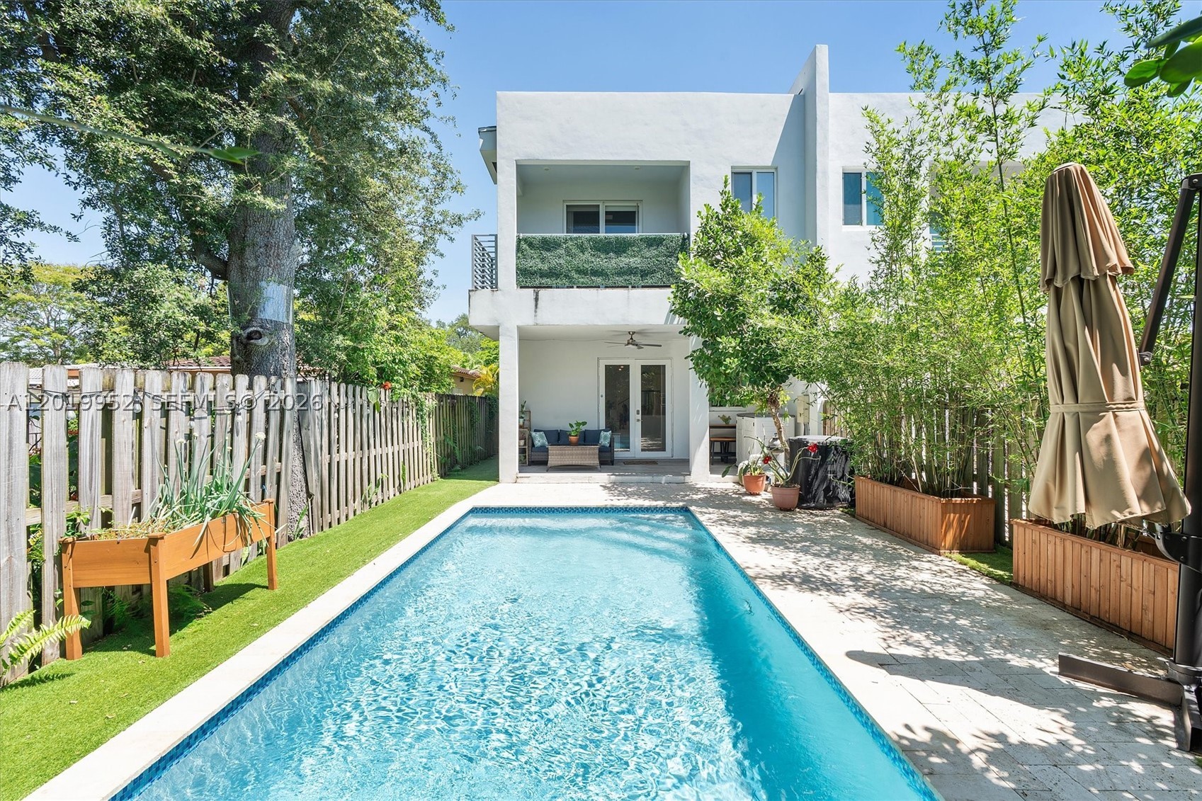 This modern 2019-built home offers 3 bedrooms + 1 den with window, 2.5 baths, and a true 2,210 sq ft of air-conditioned living space — exceeding the tax roll by nearly 50% — all with no HOA, no fees, and no restrictions. Investors and discerning buyers will recognize this translates to lower property taxes and exceptional investment value.
Loaded with upgrades, this Coconut Grove-adjacent gem checks every box: private pool, new pool heater (2024), new AC (2023), 4 walk-in closets, laundry room, quartz countertops, attached garage, and a new bamboo privacy fence for total backyard serenity. The primary suite is a true retreat, complete with a spa-inspired steam shower. Come experience open modern interiors with high ceilings — and discover even more upgrades in person.
A rare assumable mortgage at a competitive rate makes this an exceptional opportunity for investors and serious buyers.
Minutes to Coconut Grove's waterfront dining, CocoWalk, Grove Central, and the Coconut Grove metro station. Close to Coral Gables and a short drive to Brickell and top-rated schools.