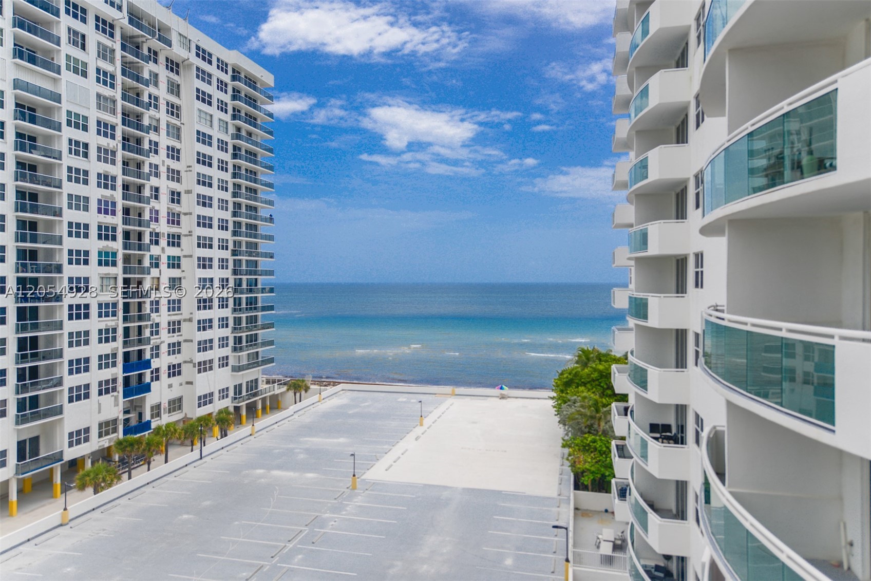 Wake up to OCEAN VIEWS! Bright north-facing 1 bedroom, 1 bath residence on the 7th floor of The Residences on Hollywood Beach, a completely remodeled beachfront building. Enjoy a beautiful new fitness center, sparkling pool and jacuzzi, an oceanfront tiki hut made for entertaining, and DIRECT BEACH ACCESS steps from your door. The building has completed all of its certifications, giving confidence in a well maintained, FINANCIALLY SOUND ASSOCIATION, increasingly rare in today's post-Surfside condo market, and making financing easy. Everyday convenience is unbeatable with Publix right next door, and the famous Hollywood Broadwalk, Aventura Mall, Gulfstream Park and both FLL and MIA airports are just minutes away. The perfect beach home, winter escape or investment on Hollywood's ocean side.