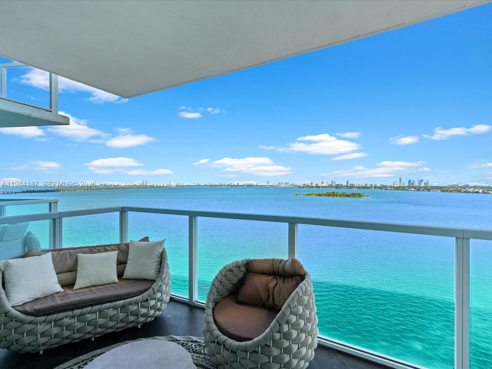 Lowest priced two bedroom in the entire building! Fully Renovated Condo and Fannie Mae Approved! Experience this stunning 2 Bed, 2.5 Bath corner unit in the heart of vibrant Edgewater, offering unobstructed Bay and City views. With over 1,500 sq ft, the condo has been completely redone from top to bottom, featuring floor-to-ceiling impact windows and a wraparound balcony perfect for enjoying sunrise over the Bay and sunset over the city. Both bedrooms include walk-in closets and spa-inspired bathrooms, with the primary suite showcasing serene Bay views. The open living and dining areas also overlook the water, creating a bright, inviting space ideal for relaxing or entertaining, complemented by a modern kitchen perfect for hosting. This full-service boutique building offers 24-hour concierge, waterfront pool, fitness center, spa, sauna, steam room, lounge, and game room. Prime location just minutes from Midtown, Wynwood, Design District, Downtown Miami, parks, and dining.