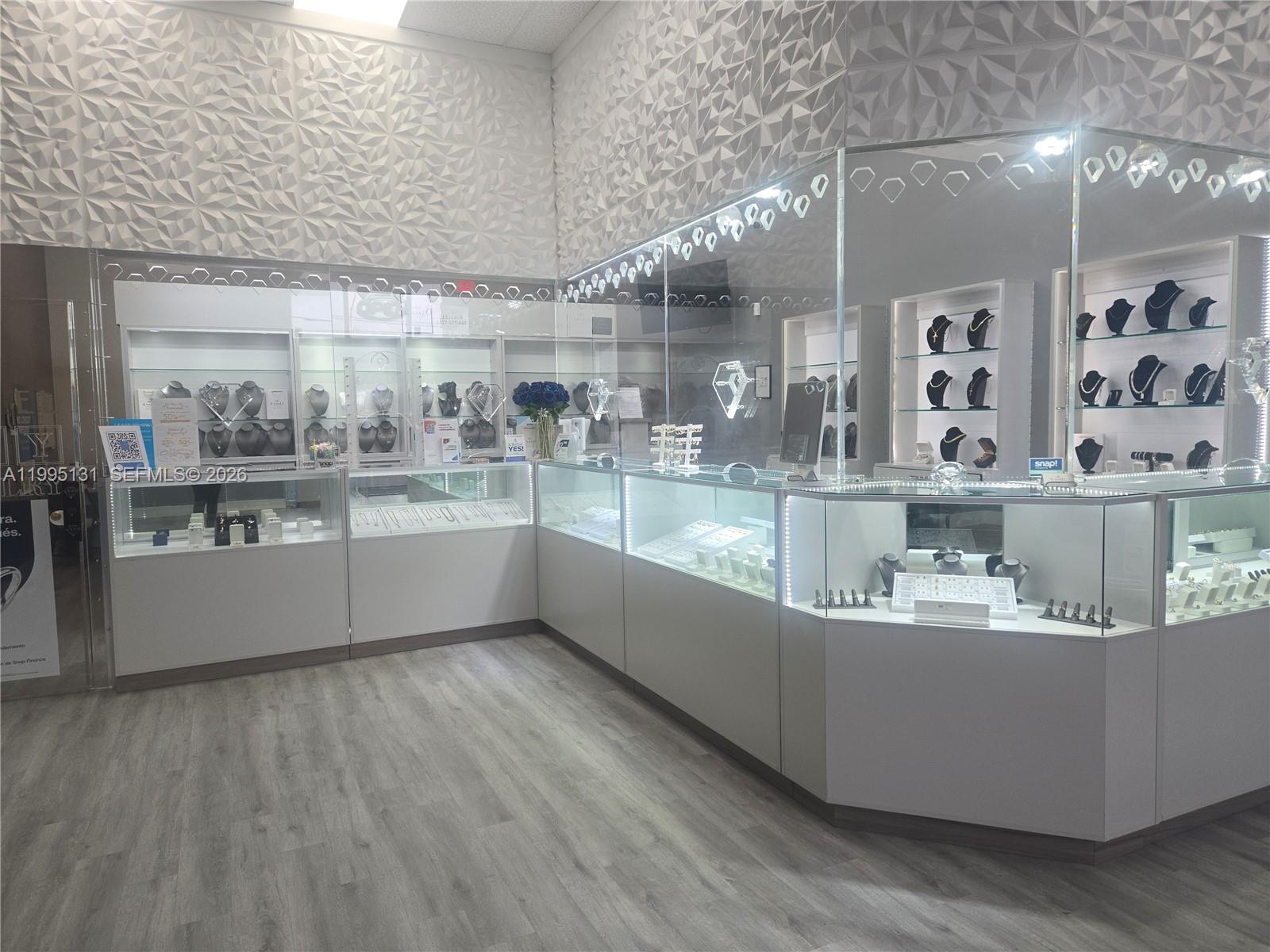 A GOLDEN OPPORTUNITY IN MIAMI GARDENS
 Established Jewelry Store + Repair Workshop – READY TO GENERATE INCOME FROM DAY 1
Located in one of the busiest areas of Miami Gardens—within a shopping center featuring high, consistent foot traffic and well-known anchor tenants—this jewelry store represents a smart investment with an immediate return. What makes this opportunity irresistible? It is a fully operational, turn-key business; includes a fully equipped repair workshop; comes complete with leasehold improvements, furniture, and fixtures; and boasts a strategic location that ensures a steady stream of customers with high purchase intent. It offers EXPLOSIVE growth potential: a "turn-key" business built for expansion.
Step in today... and start generating revenue tomorrow.
Ideal for investors, jewelers, or entrepreneurs seeking immediate income combined with real scalability. Opportunities like this do NOT last long on the market.
Contact me today to secure this investment before someone else does!