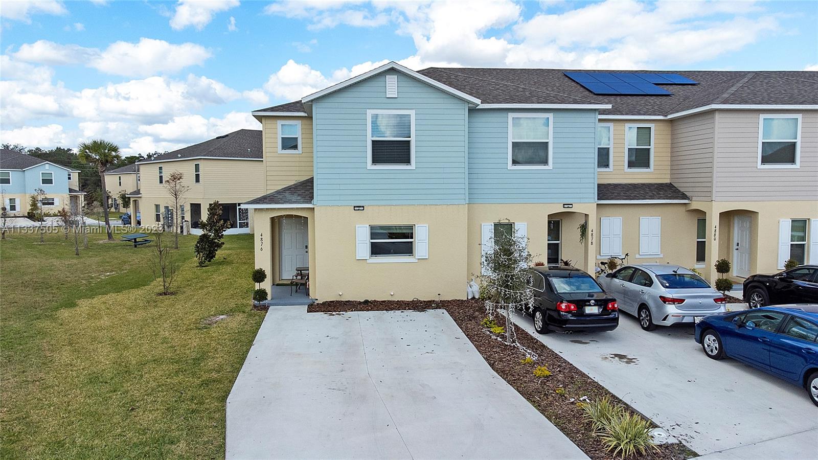 Exquisite property located in the gated community of Fiesta Key. The Community features a Clubhouse, tennis court, community park and resort-style community pool. The community itself is well positioned in the heart of the Kissimmee area, with easy access to lots of shops and tourist attractions. The first floor of this beautiful townhome is nicely tiled on wet areas. When you enter the house, you will be delighted by an Open-Floor concept. Washer and a dryer located on the 1st floor. The kitchen has a wonderful layout that will help make this space efficiently, with strong and stylish counters and sufficient storage. Your new home can be used as a primary residence, vacation home, 2nd home, investment property or Airbnb.