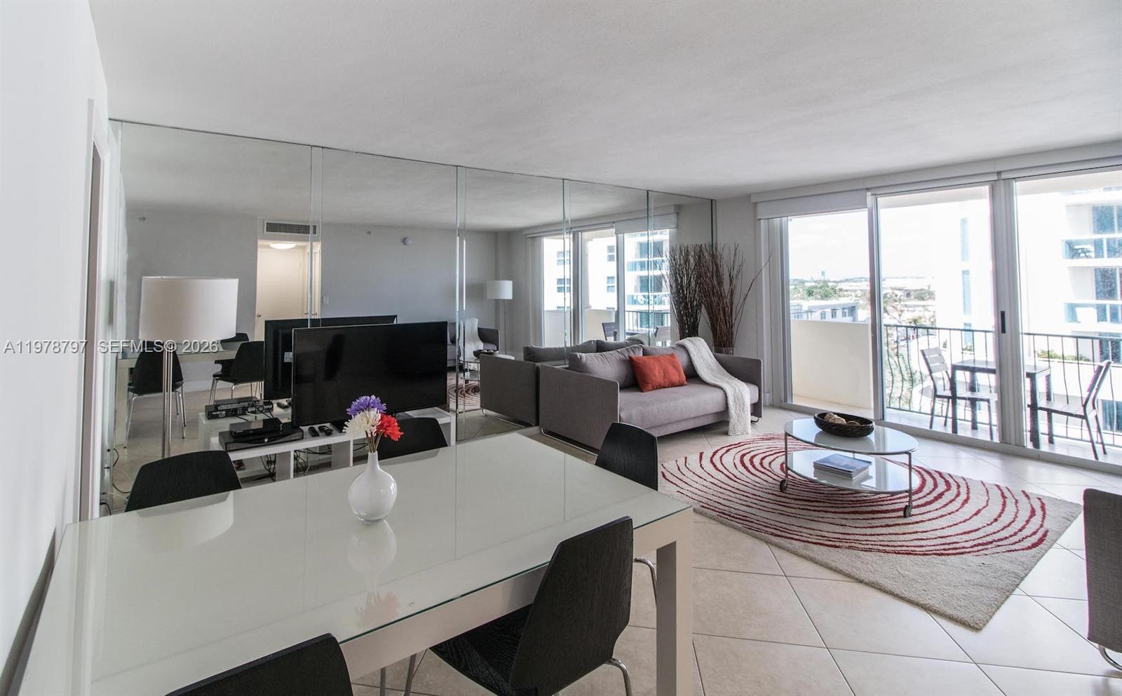 Fully furnished with 1 bedroom (king bed), closet, 1 bathroom, sofa bed in the living room, kitchen, cable TV, and internet included.
Excellent view, very well located on the oceanfront in Surfside, just steps away from malls, shopping, and much more.