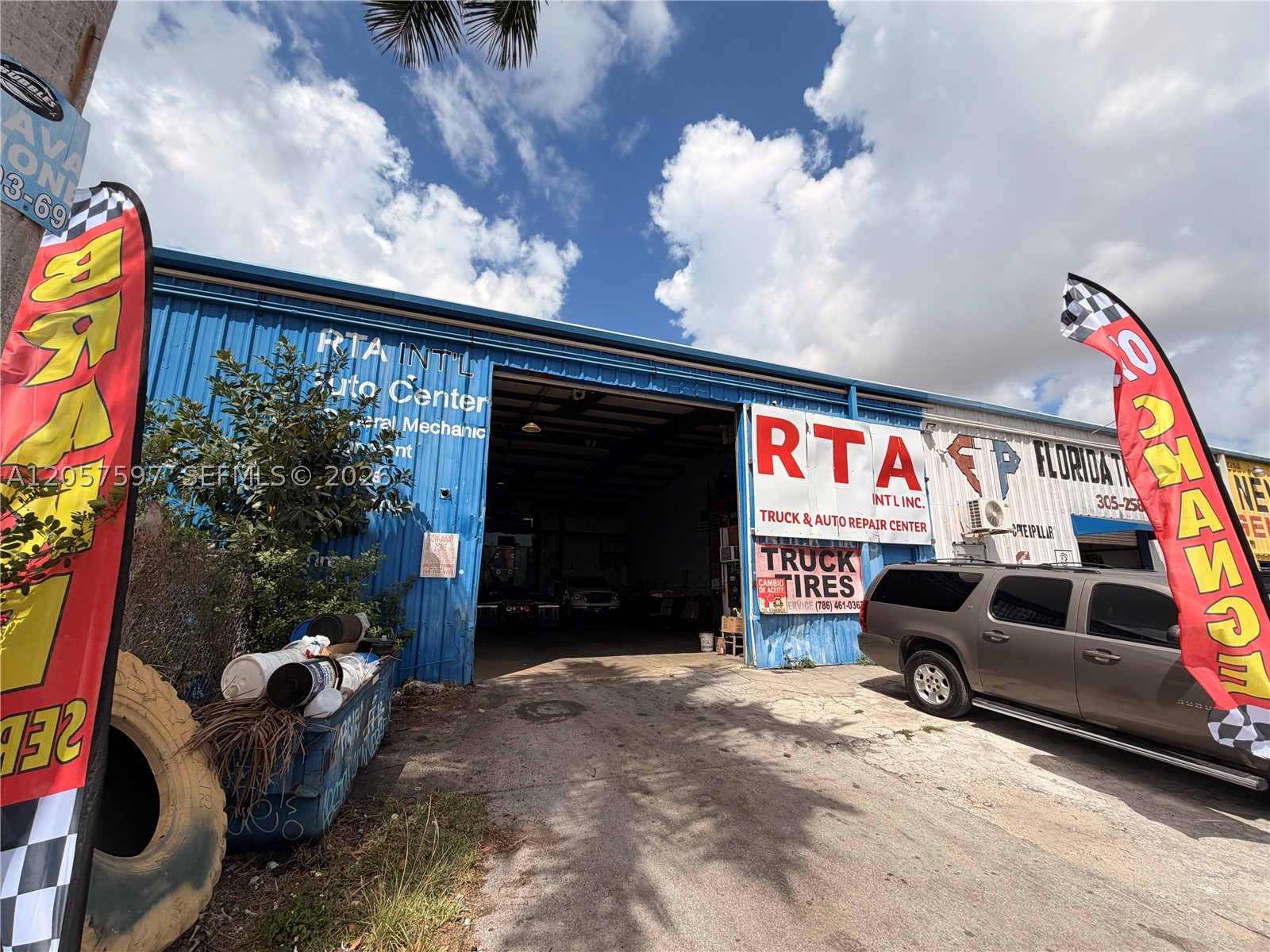 22770 S. Dixie Highway — Rare opportunity to own a 2,200 SF warehouse with direct US-1 frontage and excellent visibility.
The property has been freshly cleaned and painted and is currently vacant, making it ready for immediate occupancy or purchase. It features a large front bay door, an additional rear roll-up door, and access to a small private rear yard area.
Previously used by a business that serviced 18-wheelers, the property offers ample space for trucks, commercial vehicles, equipment, and deliveries.
With prominent street frontage, convenient access, and flexible warehouse space, this is an excellent opportunity for an owner-user or investor seeking a highly visible location directly on South Dixie Highway.