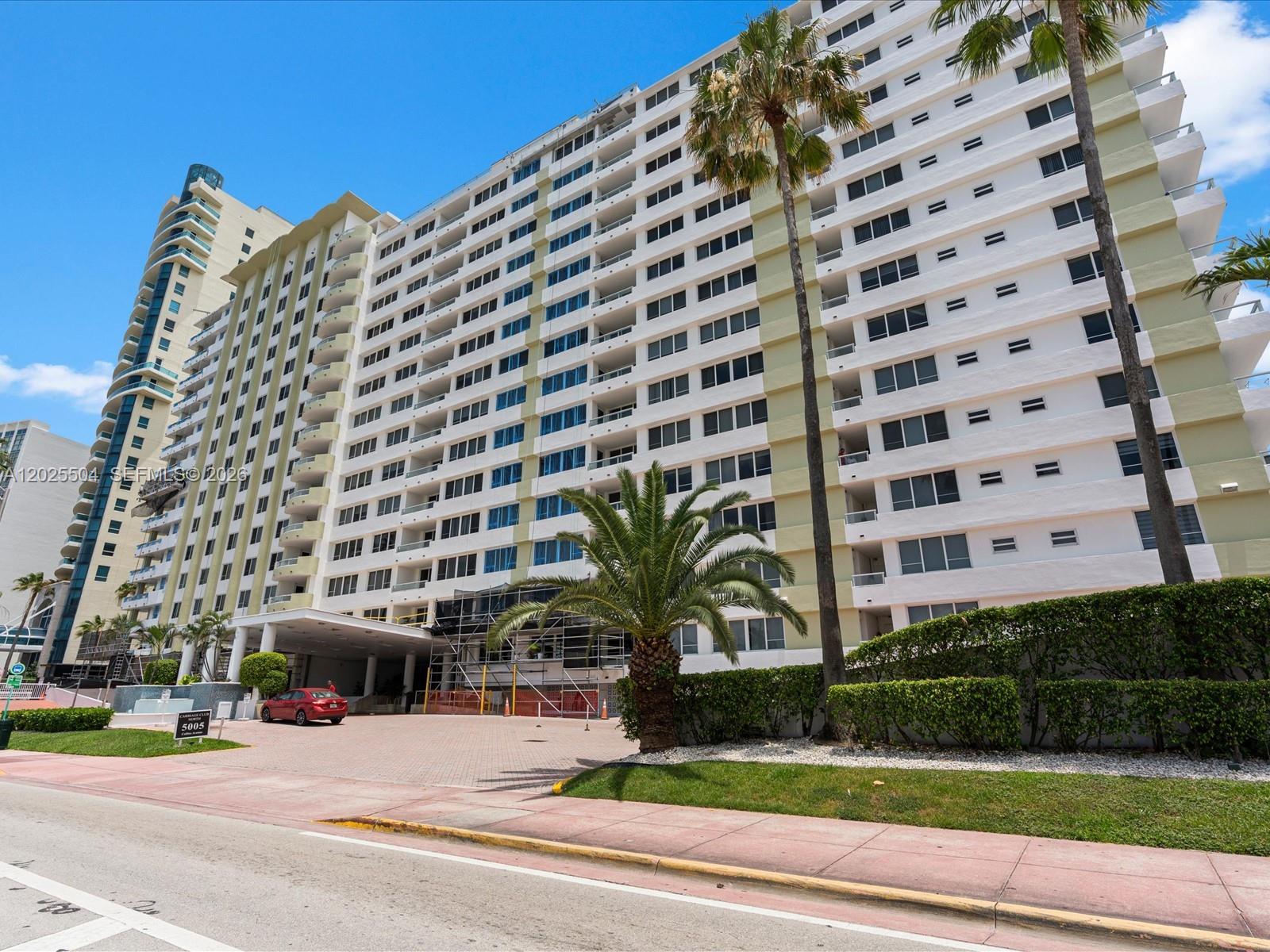 Spacious 1,026 SF residence at Carriage Club North, offering one of the largest one-bedroom layouts on the ocean in Miami Beach. This unit features an oversized living area, a generous primary suite, and a flexible floor plan that lives like a 1-bed + den — ideal for full-time living, seasonal use, or investment. The building sits directly on the beach with private access to the oceanfront boardwalk. Amenities include a heated pool, fitness center, valet, 24/7 security, front desk, and updated common areas. Maintenance includes A/C, cable, internet, water, and more. Located in the heart of Mid-Beach, minutes from South Beach, Bal Harbour, and the Fontainebleau corridor. A rare opportunity to own a large oceanfront residence at an attractive price point.