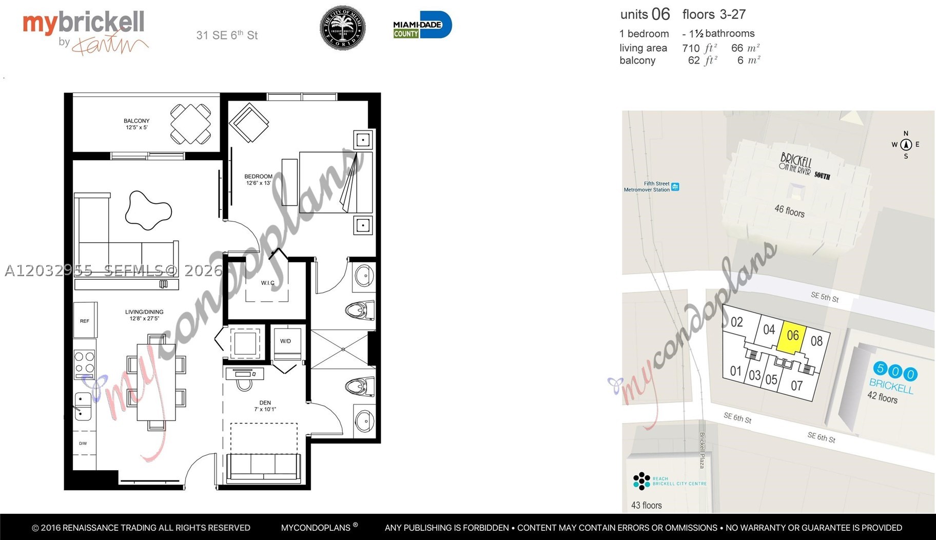 MY BRICKELL CONDO. - Residential Lease