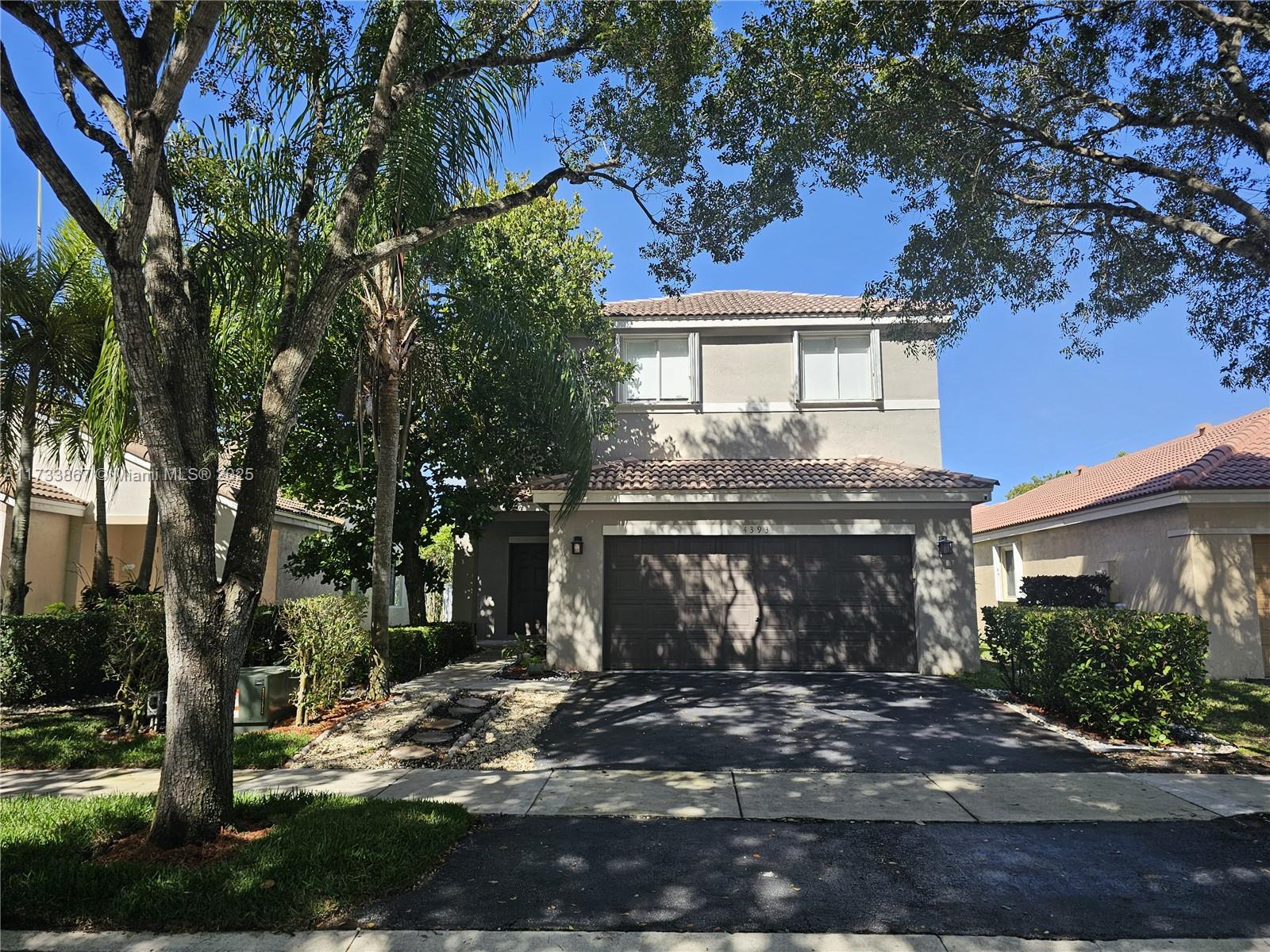 This fantastic 4-bedroom, 2.5-bathroom home in beautiful The Ridges community has been remodeled and is ready for you to move in! Enjoy the gourmet kitchen with granite countertops and newer stainless steel appliances, spacious family room, and elegant formal dining room. Garage with Tesla charger, automatic blinds downstairs and a central air purifier have been recently installed. You can relax on the beautiful fenced patio that offers privacy with luscious bushes or take a dip in the community pool. This gated community offers fantastic amenities, including pickleball courts, a playground and more.  With electric blinds, tile in first floor and vinyl in second floor, A+ schools, and proximity to top-rated malls, this home has it all!
