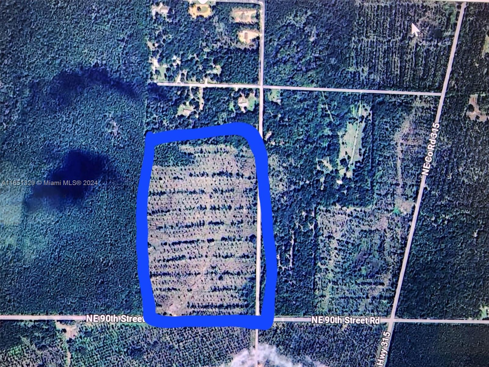 57.3 Acres of agricultural land.  Right on 90th St. Rd., just west of SR 315 in Marion County between FT. McCoy and Ocala. Area is growing by leaps and bounds and this land is on dry ground, flood zone X according to FEMA maps. Seller is currently in the process of subdividing portions of the land, and gaining new zoning. May be able to sell portions or the whole. Lots of potential!!! Very close to equestrian properties in the heart of the largest horse country of the world!