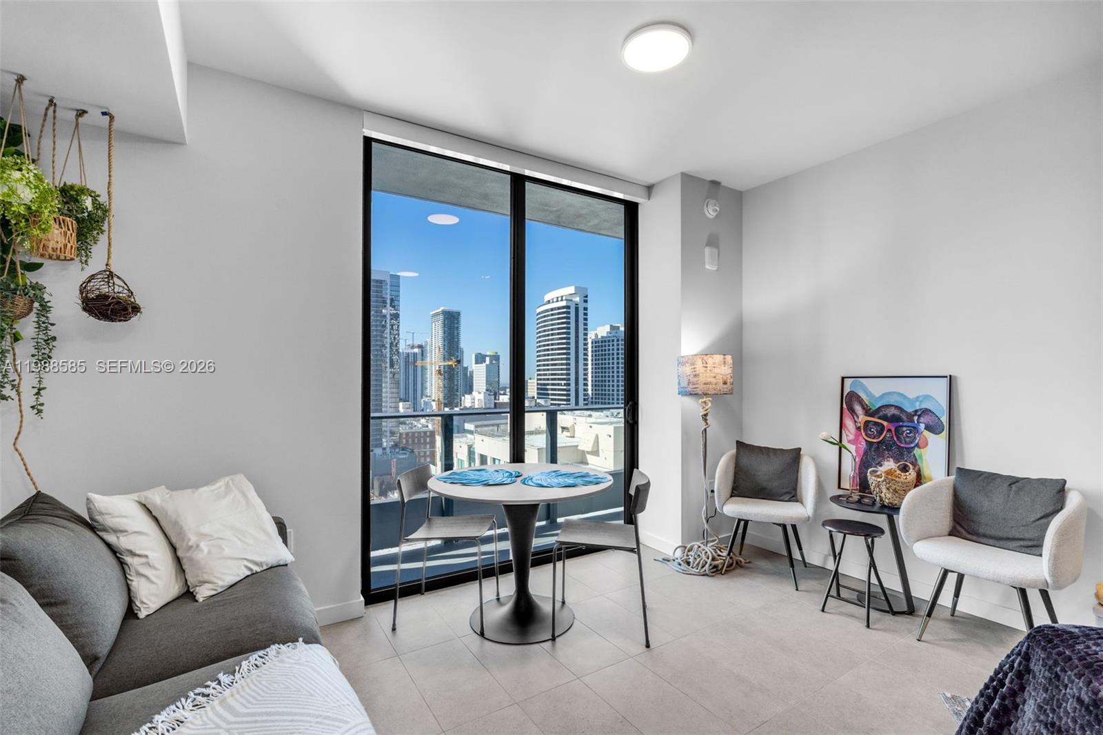 Welcome to unit 2304 at 501 Residences, in the Miami Worldcenter complex—the future city’s vibrant core. This fully furnished, tastefully decorated, ready-to-move-in high-floor studio features dramatic skyline views, a sleek modern kitchen, generous storage, and a stylish bathroom, plus a private balcony overlooking the city. With short-term rentals, Airbnb, and Vrbo allowed, the unit offers strong income potential for investors. Residents enjoy resort-style amenities including a state-of-the-art fitness center, pool deck, lounge, valet parking, and 24-hour concierge. Steps from Miami Central Station, dining, shopping, entertainment, and minutes from Brickell, Wynwood, Miami Beach, and major highways.