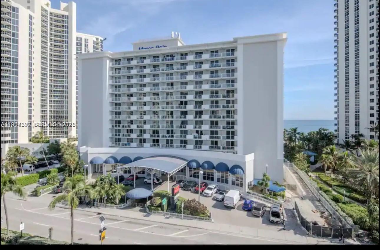 **BALCONY UNIT in the building #436* SUPER LOCATION view Collins Ave, Fully Furnished. Hurricane impact sliding doors. Building and Unit fully renovated. HOA fee includes all utilities, electric, water, TV cable, WIFI. Amenities; gym, pool, hot tub, restaurants, bar, Valet Parking & Security. Publix, banks, Aventura Mall, cafes, & bus stop just a short walk away. Short-term rentals, lease 6 months, Airbnb allowed, or your unit can be enrolled in the onsite hotel rental program. feel free to text me. All units in the building pay the same amounts for HOA Fee: $1,436.31 which includes reserves and all utilities + Special Assessment: $362.20 monthly that started October 2024 for 10 years, LOCATION BUILDING FRONT OCEAN***