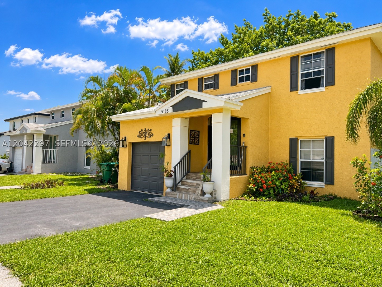 THIS BEAUTIFULL TWO-STORY HOME COMES WITH THREE GENEROUSLY SIZED BEDROOMS AND TWO AND A HALF BATHROOMS. THIS HOME IS ALSO EQUIPPED WITH TOP OF THE LINE STAINLESS STEEL APPLIANCES, SLEEK COUNTERTOPS AND AN ABUNDANCE OF CUSTOM CABINETS
A/C and water heater 3 years old, roof from 2016 in good condition.