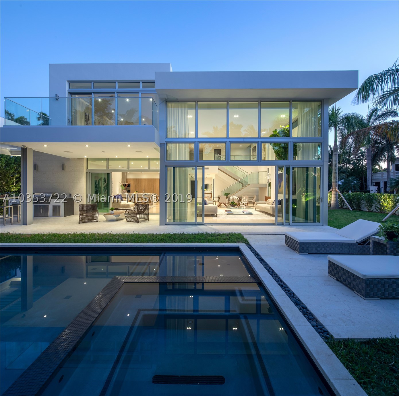 BAL HARBOUR VILLAGE-EXCLUSIVE GATED COMMUNITY-BRAND NEW STATE OF THE ART 7 BEDROOM, 7 1/2 BATH CONTEMPORARY HOME ON LARGE CORNER LOT. OVER 6,200 ADJUSTED SQ. FT. & 6.838 TOTAL GROSS AREA. TOP OF THE LINE FINISHES TO INCLUDE LIMESTONE & WOOD FLOORS THROUGHOUT, SPECTACULAR KITCHEN WITH HIGH END APPLIANCES & QUARTZ COUNTERTOPS, ELEVATOR, HIGH CEILINGS WITH FLOOR TO CEILING GLASS, SMART HOME, PLUS MUCH MORE! FABULOUS COVERED TERRACE WITH SUMMER KITCHEN & OVERSIZED HEATED POOL WITH INFINITY EDGE JACUZZI OFFER GREAT ENTERTAINMENT SPACE. WALK TO A+ SCHOOLS, BEACHES, PARKS, MARINA, PLACES OF WORSHIP & WORLD RENOWNED BAL HARBOUR SHOPS. COMPLETED 2019. MOVE IN READY.
