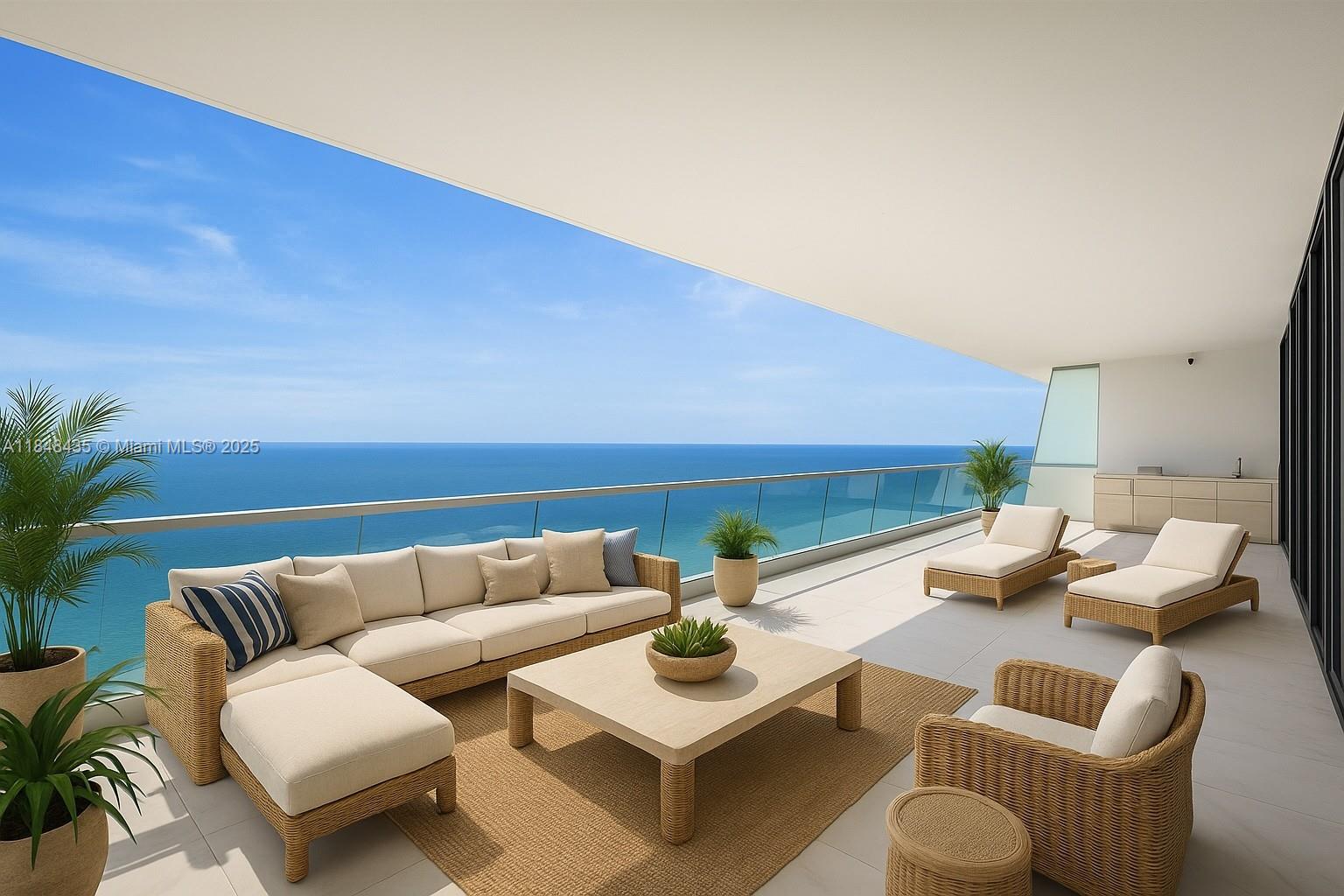 Ocean luxury reaches new heights in this 3-Bed + Den, 4.5-Bath flow-through residence at the prestigious Turnberry Ocean Club. Spanning 3,110 SqFt, this home features high ceilings, Italian cabinetry, Gaggenau appliances, sleek porcelain floors, and expansive balconies with Ocean and Intracoastal views. Entertain effortlessly with a summer kitchen and unwind in refined, light-filled interiors. Residents enjoy over 70,000 SqFt of world-class amenities, including a private 3-story Sky Club, sunrise/sunset pools, fine dining, full-service spa, beach and pool service, state-of-the-art fitness center, and private theater. A true statement of elegance. Some photos in this listing have been virtually staged to illustrate the property’s potential.
