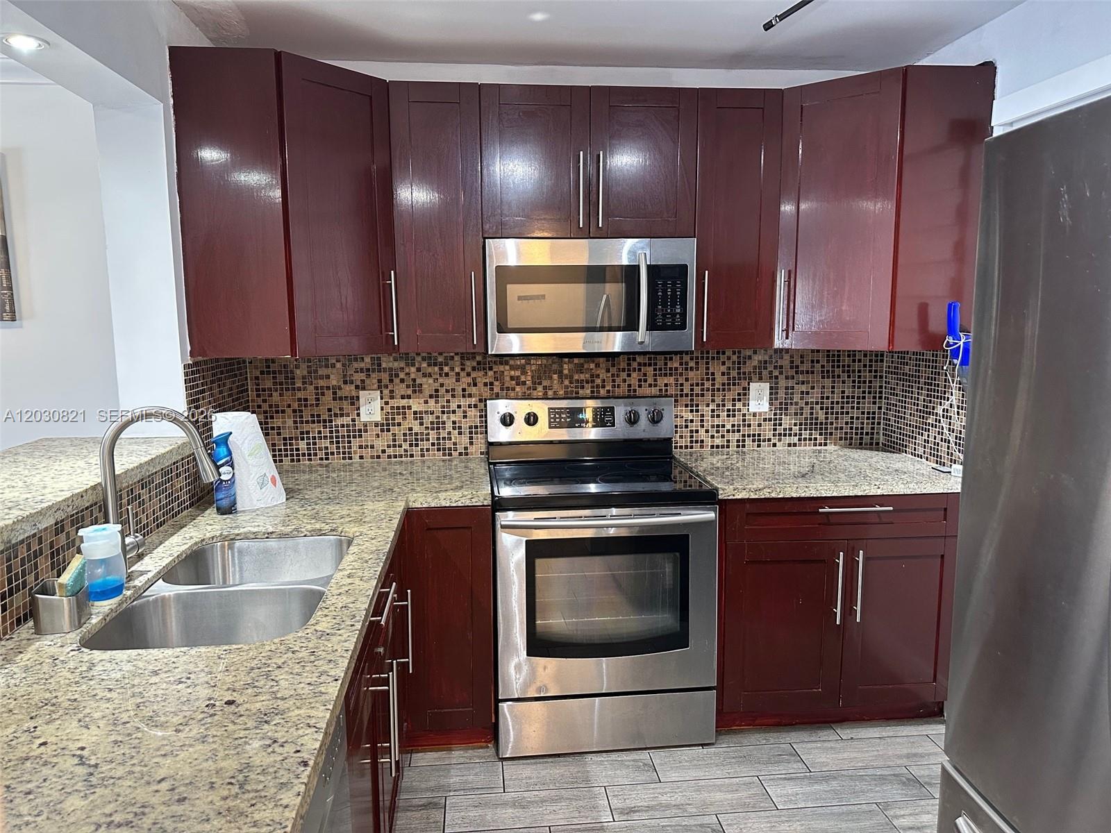 Beautifully updated 2-Bedroom, 2-Bathroom condo in Miami Lakes/Hialeah area condo offers modern living in a prime location with easy access to the Palmetto and I-75. Conveniently close to shopping, schools, and local amenities. Spacious Main Bedroom with a walk-in closet and updated en-suite bathroom with a walk-in shower. Second Bedroom is perfect for guests or a home office.Fully Renovated Guest Bathroom. Newer Appliances including a front-load washer and dryer. New Air Conditioning Unit for year-round comfort.Enjoy 1 assigned parking space, with additional guest parking available. The community offers great amenities including a pool, tennis courts, exercise room,and night time security with an on-site guard after 9 PM.The association typically completes approval in under 20 days.