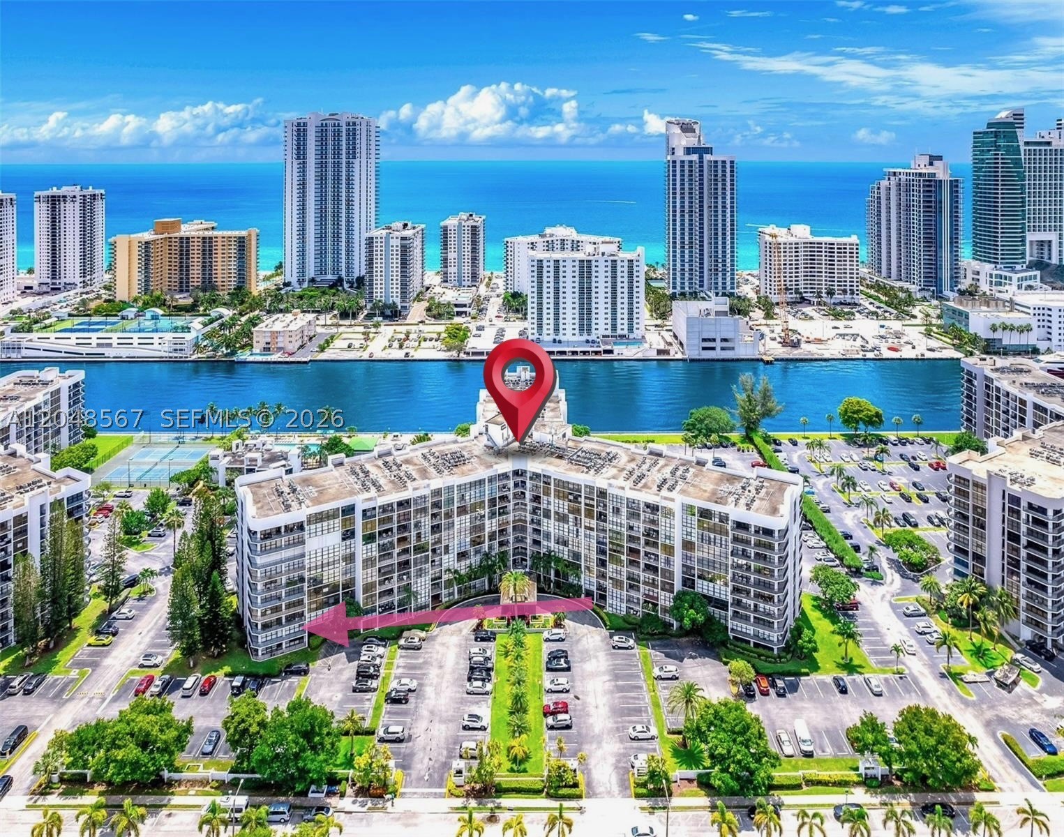 Beautiful fully furnished 2BD/2BA unit in the heart of Hallandale Beach! This spacious residence features an open and functional layout with great natural light throughout, creating a bright and inviting living space. The unit offers generously sized bedrooms, ample closet space, and a private balcony perfect for relaxing.Move-in ready and thoughtfully furnished, making it an ideal option for those seeking comfort and convenience. The building includes a pool for residents to enjoy, and is ideally located just minutes from the beach, shopping centers, dining, and major roads for easy commuting.