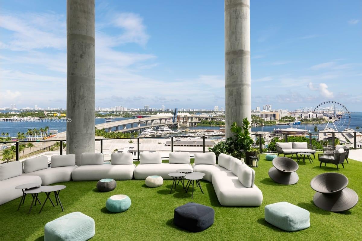 Welcome to The Elser Hotel & Residences in Downtown Miami. This unit features a fully furnished and equipped turnkey studio with breathtaking views of Biscayne Bay and the Miami skyline. The unit is designed with floor-to-ceiling windows, private balconies, fully equipped kitchen and in-unit washer and dryer. Owners and guests can enjoy a range of luxury amenities including a 132-foot rooftop pool with spacious deck, spa hot tub, two-story fitness center and exclusive beach access on South Beach. The Elser offers flexible rental options, including short-term rentals, making it an attractive option for investors seeking a pied a terre in Miami and passive income rolled into one. Property yields a 6% cap, hassle-free. Unit video tour available upon request.