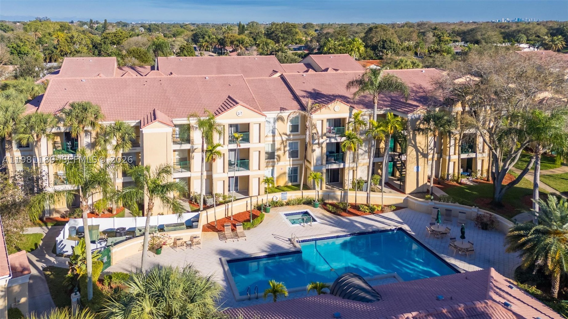 Welcome to this first floor 2-bedroom, 2-bathroom condo in the heart of Coral Springs, offering comfort, style, and convenience. This well-maintained home features tile flooring throughout, creating a clean and cohesive living space that’s both elegant and easy to maintain. The updated kitchen is designed for both functionality and style, showcasing granite countertops, stainless steel appliances, and ample cabinet space, perfect for everyday living or entertaining guests. The split bedroom layout flows seamlessly into the living and dining areas, providing a spacious feeling. Both bathrooms have been tastefully updated, adding a modern touch to the home. The generously sized bedrooms offer plenty of space and comfort, while the in-unit washer and dryer provide added convenience. Equipped with impact windows and doors for added safety. Ideally located near shopping, dining, parks, and major roadways, this condo is a fantastic opportunity for buyers looking to enjoy everything Coral Springs living has to offer or investors looking for a great opportunity as you can rent immediately.