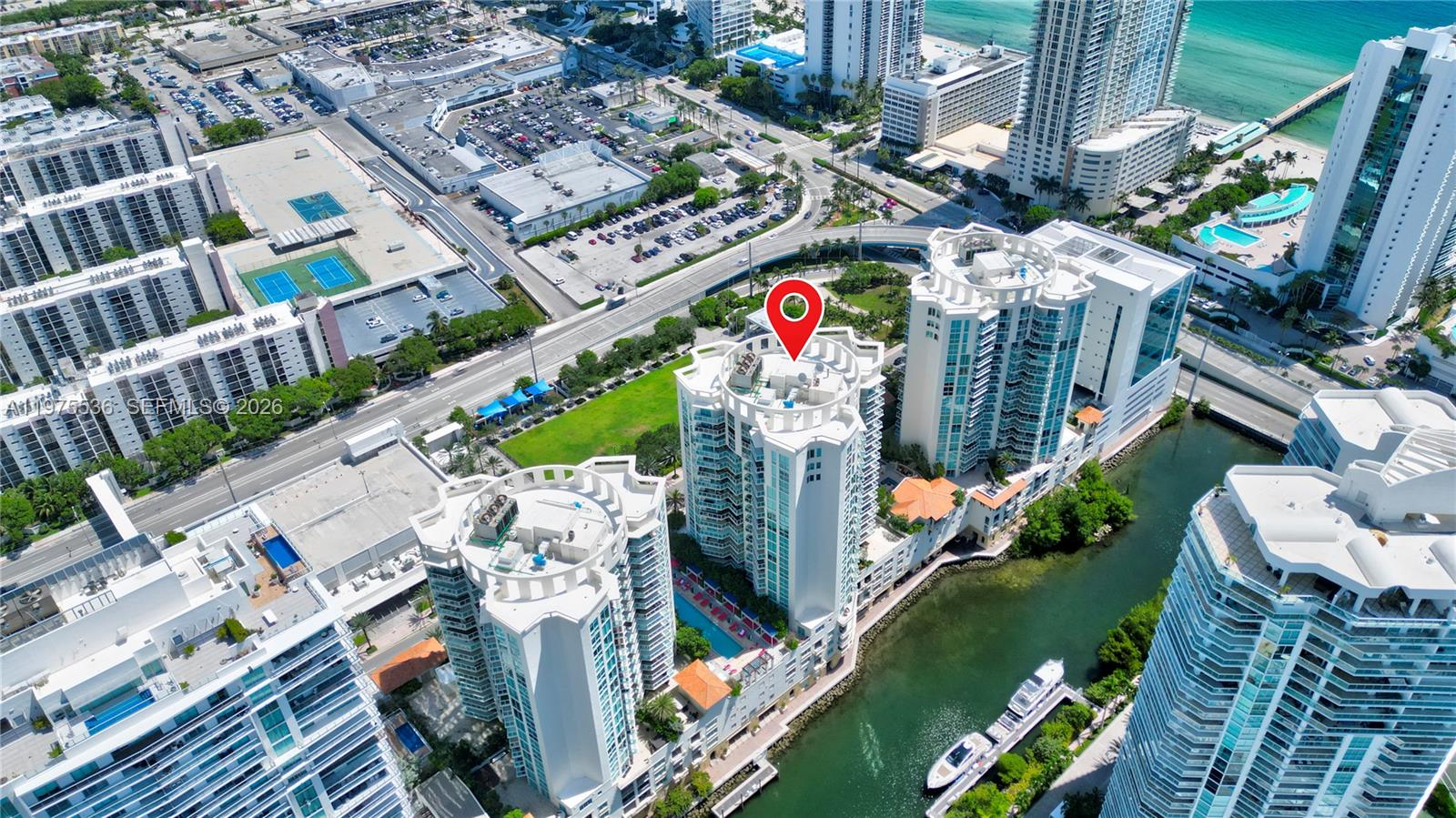 Reduced to sell! Welcome to this beautifully upgraded 3-bedroom, 2-bathroom residence in the sought-after St. Tropez building, perfectly situated in the heart of Sunny Isles Beach. This spacious unit boasts a large split floor plan offering both comfort and privacy, ideal for families or those who love to entertain. Enjoy breathtaking water and garden views from your private corner unit balcony, flooding the living space with natural light and creating a tranquil coastal ambiance throughout the home. St. Tropez is a full-service building with resort-style amenities, including a boat dock, sparkling pool, state-of-the-art fitness center, private beach access, concierge service and more!