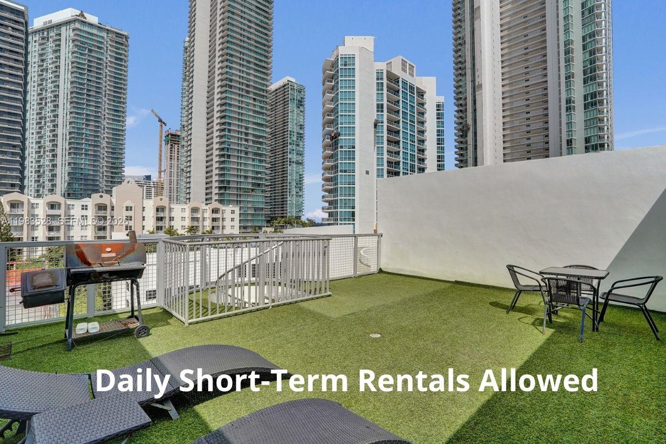 NO RENTAL RESTRICTIONS - exceptional investment opportunity! This is the ultimate Airbnb-ready gem in the heart of Edgewater. Daily short-term rentals allowed year-round, making it ideal for income or flexible use. Features a private rooftop terrace that enhances guest appeal and value. Prime Edgewater location just minutes from Midtown, Wynwood, Brickell, Downtown, and the beach. Strong demand area with excellent income performance. 1 Assigned Parking.