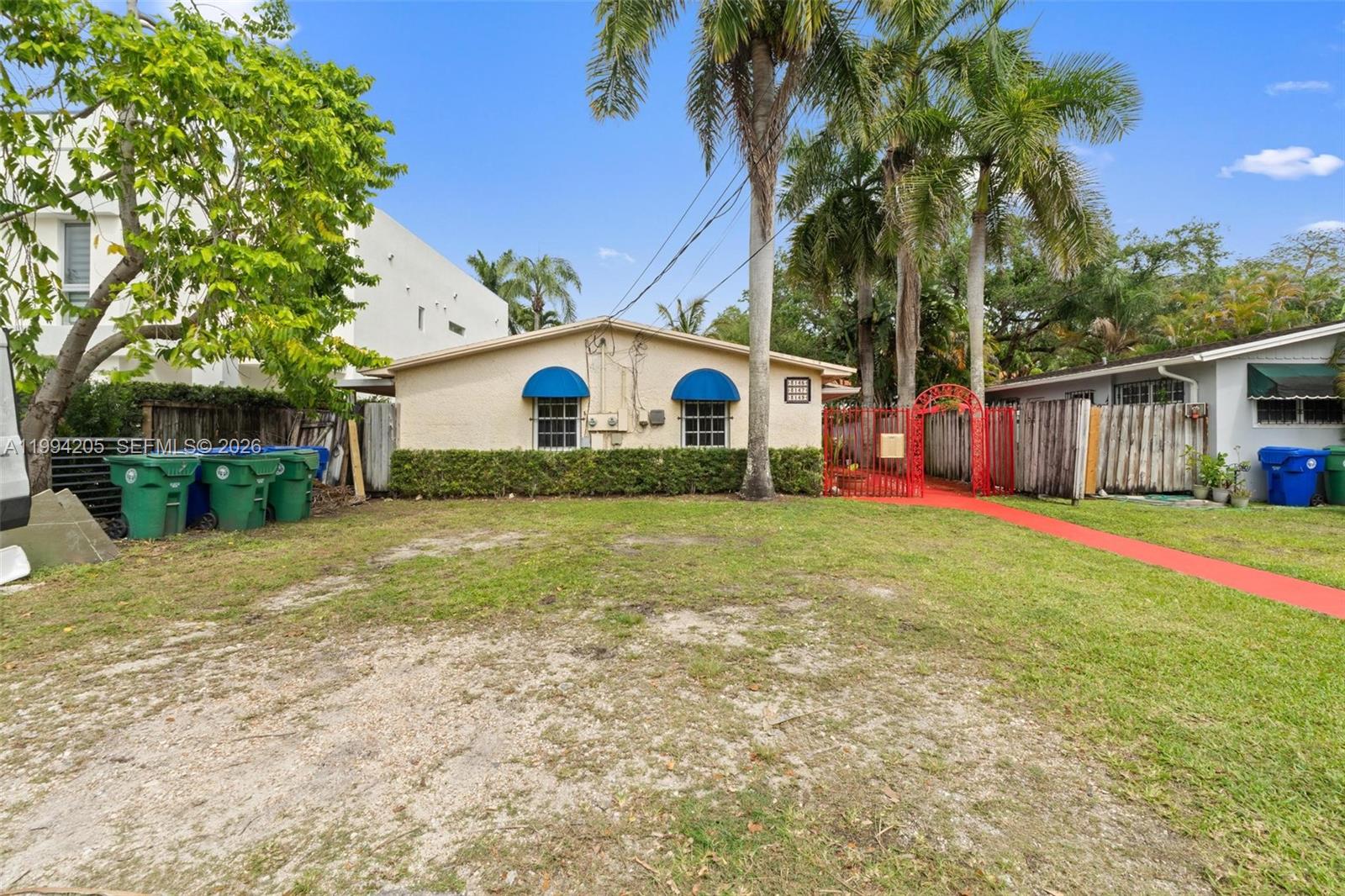 This is the Best Development Opportunity or Income Producing Property Opportunity in the heart of Coconut Grove! This amazing duplex with 2378 sqft of living area and a Lot of 6750 sqft already have an unit well rented with great tenant but can be vacant if you prefer to. Because the area is changing fast this property can be ideal for someone looking to buid a brand new Luxury Duplex or Townhouse wish will give you to much profit for developers. Utilities at street. The best location near parks, shops, schools, and dining and beach. Drive-by; do not disturb tenants. Showings will be scheduled for serious buyers only.