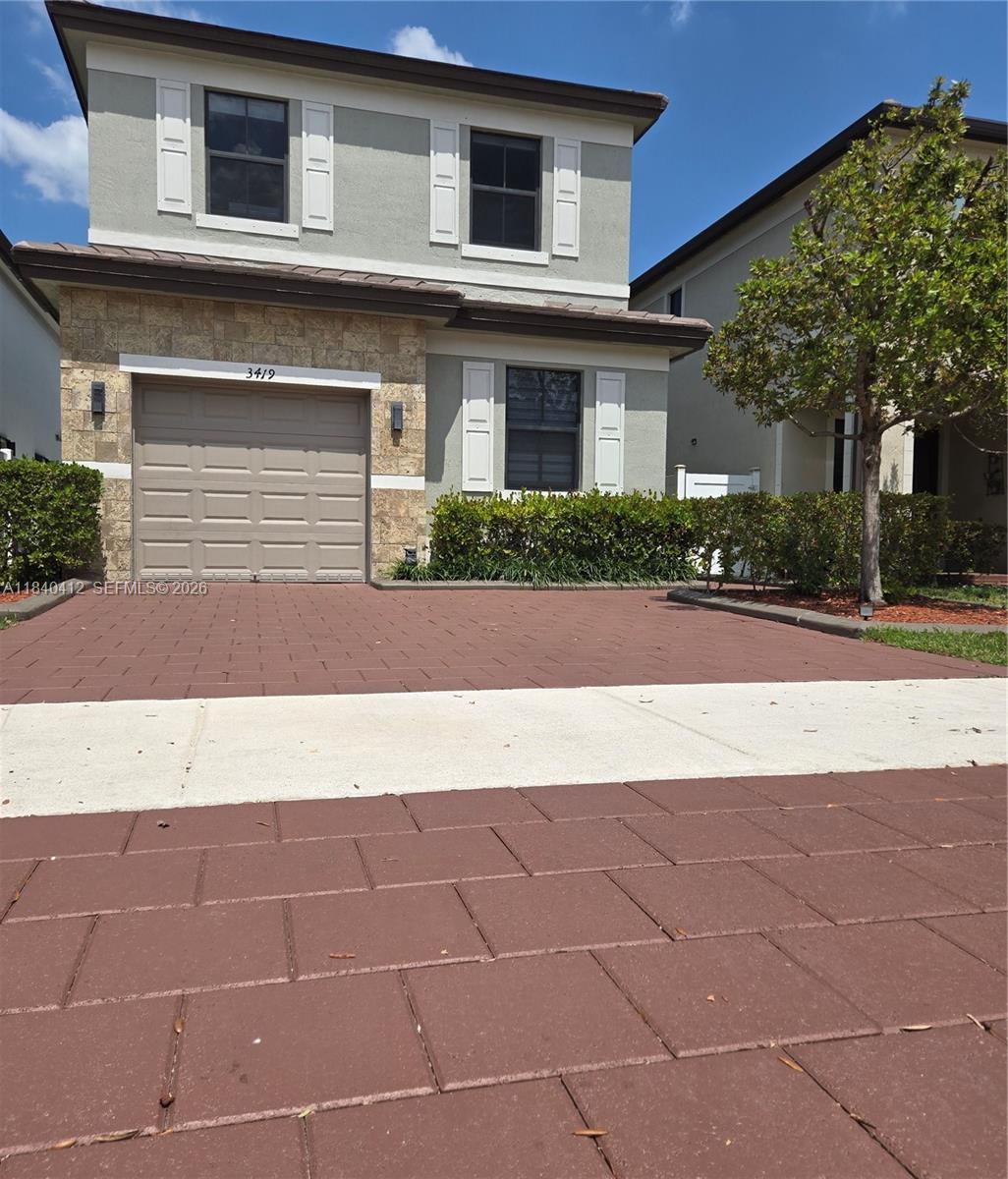 IMPROVED PRICE — SELLER MOTIVATED!
Welcome to 3419 W 109th Pl in the highly sought-after Aquabella community in Hialeah, FL—where modern comfort meets smart value. This spacious 4-bedroom, 3-bathroom home, built in 2019.

Step inside to find a thoughtfully upgraded interior, featuring brand-new stair finishes and refreshed upstairs flooring, adding a sleek, modern touch. The first floor showcases durable tile flooring, while the layout is designed for flexibility with a full bedroom and bathroom downstairs—perfect for guests, in-laws, or a private office.
The heart of the home is a stylish kitchen equipped with quartz countertops, stainless steel appliances, and a large island—ideal for entertaining or everyday living. Outside, enjoy a freshly painted exterior and a beautifully landscaped patio, creating a private outdoor space to relax or host.  ADDITIONAL OPPORTUNITY:  Seller is offering a price improvement option to keep the furniture for a great price. 
Located in the gated community of Aquabella, residents enjoy resort-style amenities including pools, clubhouse, fitness center, and playgrounds. This is more than a home—it’s a lifestyle upgrade.