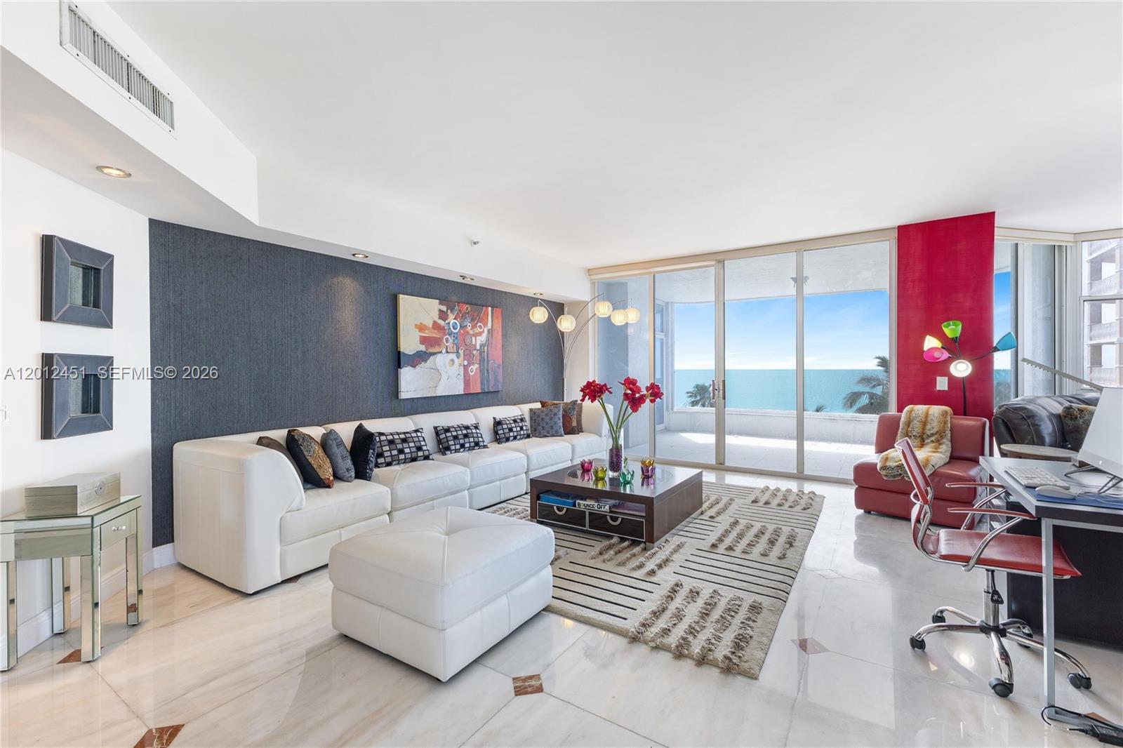 Ocean views from both the primary suite and expansive living areas set the tone for this rarely available D-line corner residence offering nearly 3,000 SF in an exclusive boutique oceanfront building of only 52 residences in Lauderdale-by-the-Sea. This fully remodeled 3BD/3BA home was thoughtfully redesigned to maximize space, natural light, and breathtaking panoramic views throughout.

Designed with elegance and comfort in mind, the residence features marble and wood flooring, a high-end chef’s kitchen with custom cabinetry, granite countertops, stainless steel appliances, beautifully renovated bathrooms, spacious walk-in closets, dual-zone A/C, separate laundry room, and oversized covered terraces perfect for entertaining and enjoying the ocean breeze.

Residents enjoy resort-style amenities including direct beach access, heated oceanfront pool, tennis court, sauna, fitness center, billiards room, and an oceanfront social/party room. The building also offers 24-hour security and exceptional privacy.

This boutique oceanfront building has undergone extensive multi-million-dollar improvements and renovations. Seller has already paid all current assessments, offering peace of mind to the future owner. Rare opportunity to own one of the most desirable lines in one of South Florida’s most charming beachside communities.