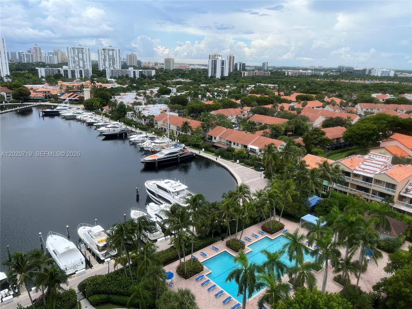 ATTENTION INVESTORS!! Excelent oportunity to purchase this unit with an existing tenant paying $3000 per month. Rarely found PENTHOUSE DREAM in beautiful Portsview at the Waterways, located in the best section of Aventura! Largest 2/2 floorplan in building spans a spacious 1,187 SF. Featuring spectacular views with glorious sunsets, extra high balcony ceiling with gorgeous arch (unique to Penthouse units), beautiful kitchen, full-size washer and dryer, hurricane shutters. Very quiet building; zero road noise. 2 pools, 2 hot tubs, sauna, 2 tennis courts, first-rate gym, multi-purpose room, air-conditioned bike room. 2 covered/assigned parking spaces. Free guest parking. Large air-conditioned storage unit. 24 hour lobby concierge/security. Pet friendly. AFFORDABLE LUXURY! SEE BROKER REMARKS FOR IMPORTANT INFORMATION!!
