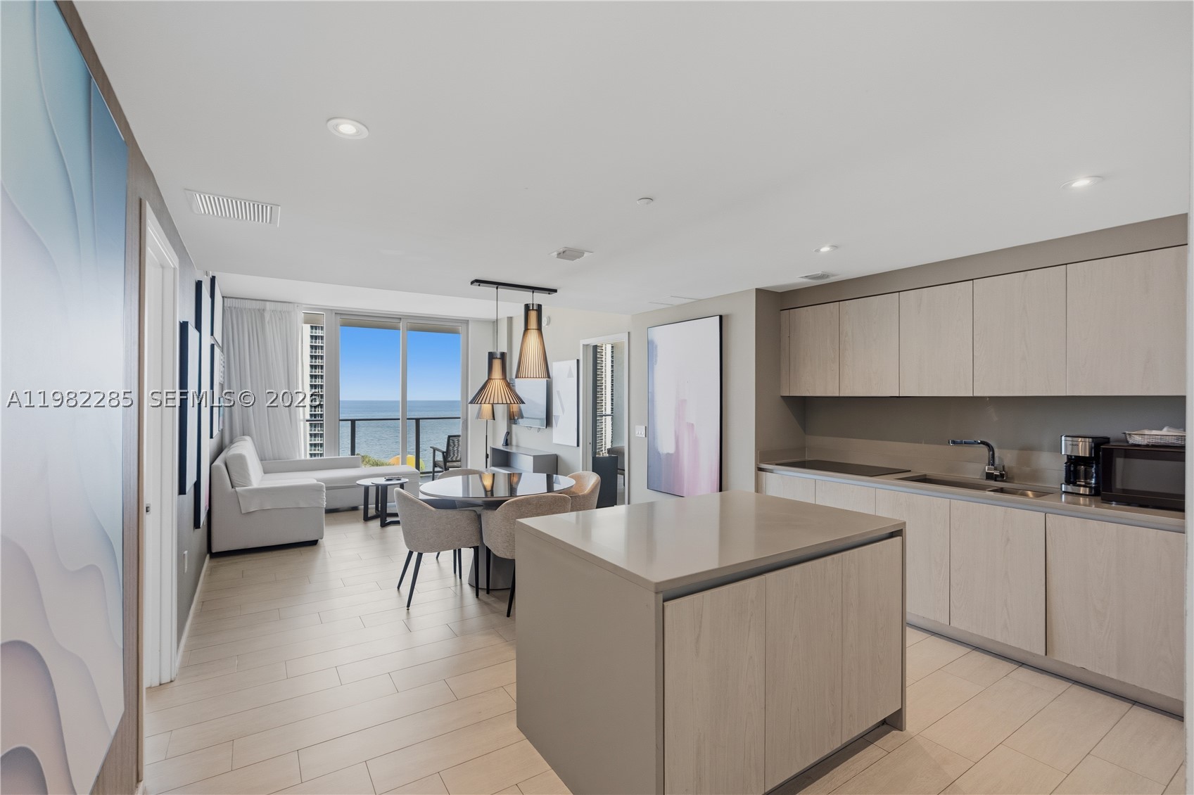 Turnkey and BEST PRICE in the building. Fully furnished 2-bedroom, 2-bath residence at Hyde Beach House in Hollywood Beach, ideally located between the Intracoastal and the Atlantic Ocean. Washer and dryer inside the unit. Enjoy resort-style amenities including private beach club with ocean access, 3 heated pools, tennis courts, fitness center, restaurant, rooftop lounge, club room, movie theater, and business center. Flexible rental policy allows short-term rentals including Airbnb. Owners may occupy the unit up to 150 days per year, offering excellent income potential with personal use. New professional photos coming soon.