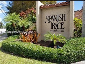 GREAT FIRST STORY EASILY ACCESSIBLE UNIT IN CENTRALLY LOCATED COMPLEX OF SPANISH TRACE. ENTIRE COMPLEX IS COMPLETELY WALLED WITH A CARD GATE ENTRY FOR EXCELLENT SECURITY. THIS 1 BEDROOM 1 BATH IS A PERFECT UNIT FOR INVESTORS, FIRST TIME BUYERS OR COLLEGE STUDENT DUE TO CONVENIENT PROXIMITY TO MIAMI DADECOLLEGE. POPULAR PUBLIX SHOPPING CENTER, BUS STOPS AND TURNPIKE WITHING WALKING DISTANCE. THIS UNIT IS READY FOR IMMEDIATE OCCUPANY. CALL LISTING AGENT FOR EASY SHOWING AND GATE CODE.