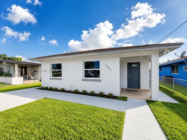 City living meets modern comfort in this beautifully remodeled 3-bedroom, 2-bath home situated on an oversized 6,000+ sqft lot. Features include impact windows, updated PVC plumbing, a new A/C system, stylish new lighting, and modern finishes throughout. The expansive backyard offers plenty of room to add a pool, create an outdoor entertaining area, or expand to fit your needs. Ideally located near Miami Springs Senior High, Miami International Airport, Hialeah Park Casino, major highways, shopping, dining, and more. A fantastic opportunity to own a move-in-ready home in one of Hialeah's most convenient locations.
