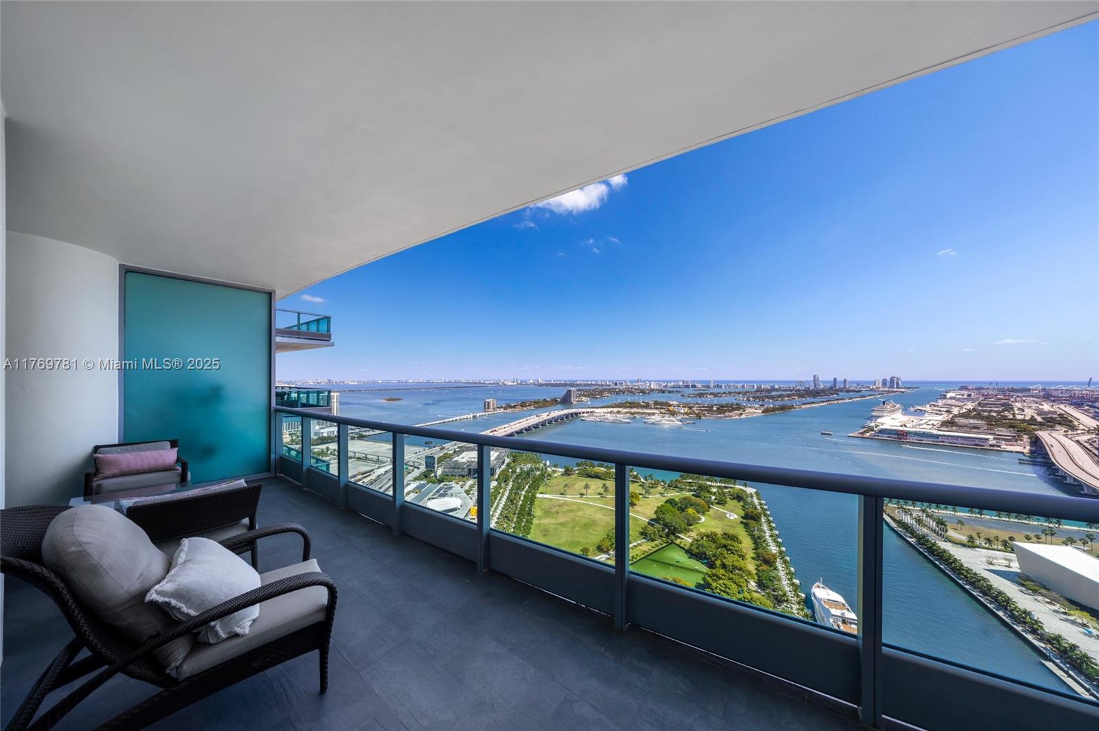 This exquisite 3-bedroom residence (den was converted into a 3rd bed) at 900 Biscayne offers the added luxury of a private elevator with an exclusive foyer, providing direct access to your home. Enjoy stunning sunrise views of the bay and beaches from this beautifully designed unit. Step outside to your private west-facing terrace, perfect for watching the sunset. The building features world-class amenities, including a lap pool, resort-style pool, state-of-the-art fitness center, children’s playroom, BBQ area, clubroom, theater, sauna, steam rooms, full-service spa, and concierge. Located just steps away from the FTX Arena, Adrienne Arsht Center, and Bayfront Park, this is luxury living at its finest in the heart of Miami!