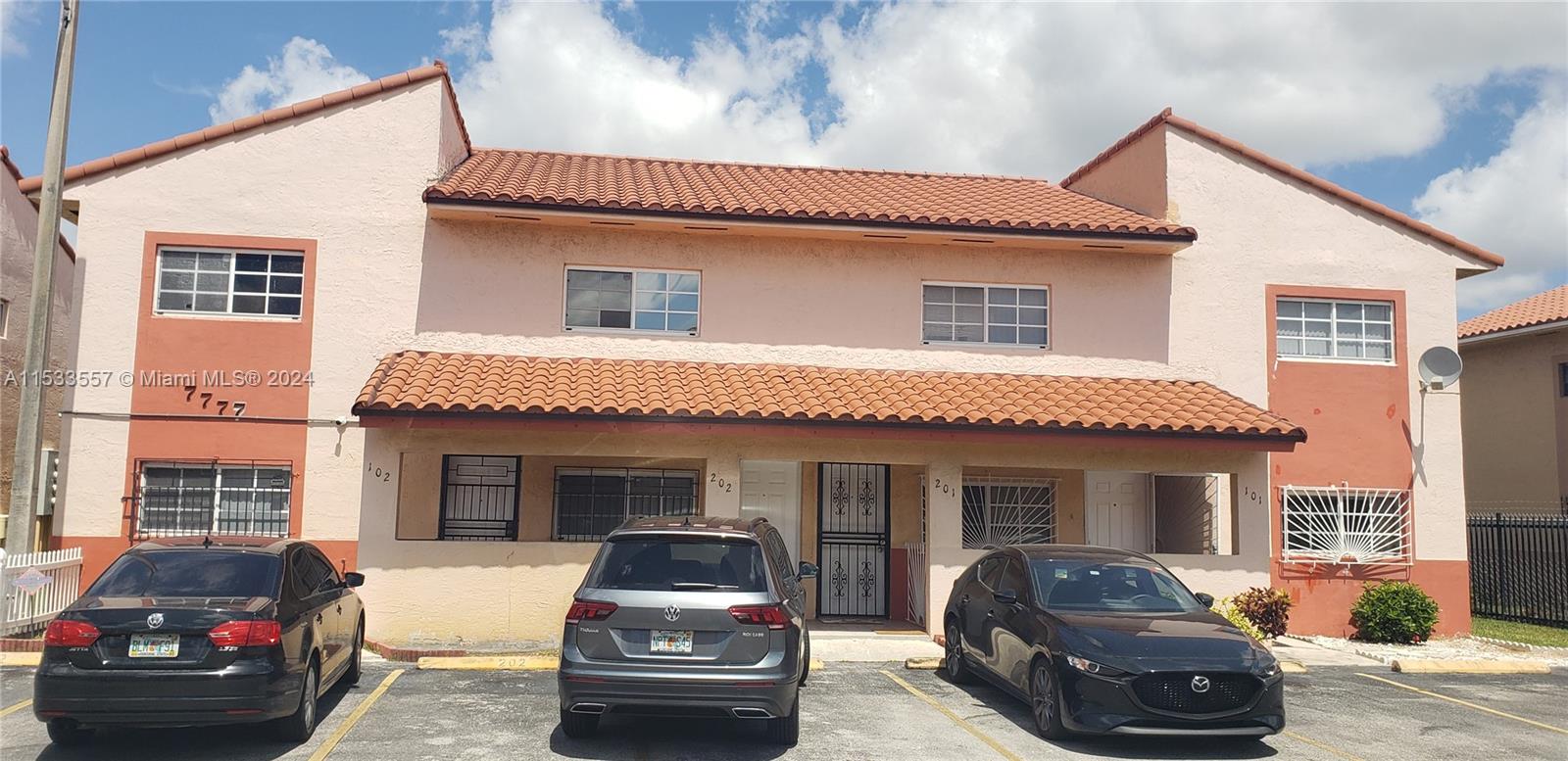 located in the heart of Hialeah, close to mayor highways, lots of shops and dinning options, very quiet family oriented condo, 2 assigned parking spaces, washer & dryer inside the unit. plenty of natural light.
