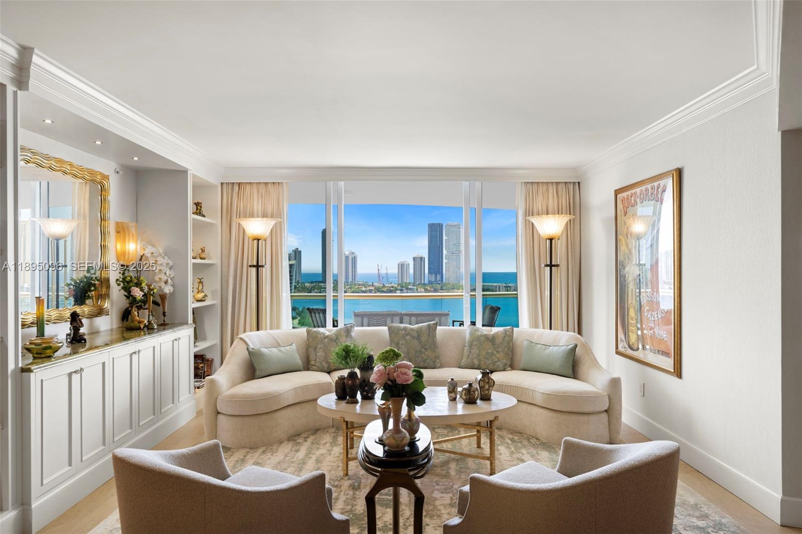 Experience luxury living at Bella Mare in Williams Island. This beautifully upgraded 4-bedroom, 3.5-bath residence spans 3,224 sq. ft. and features a private foyer entrance, elegant finishes, and breathtaking panoramic views. Bright and spacious interiors flow seamlessly to expansive terraces, perfect for relaxing or entertaining. Enjoy world-class amenities including a resort-style pool, spa, fitness center, concierge, and 24-hour security—all within one of Aventura’s most prestigious communities.