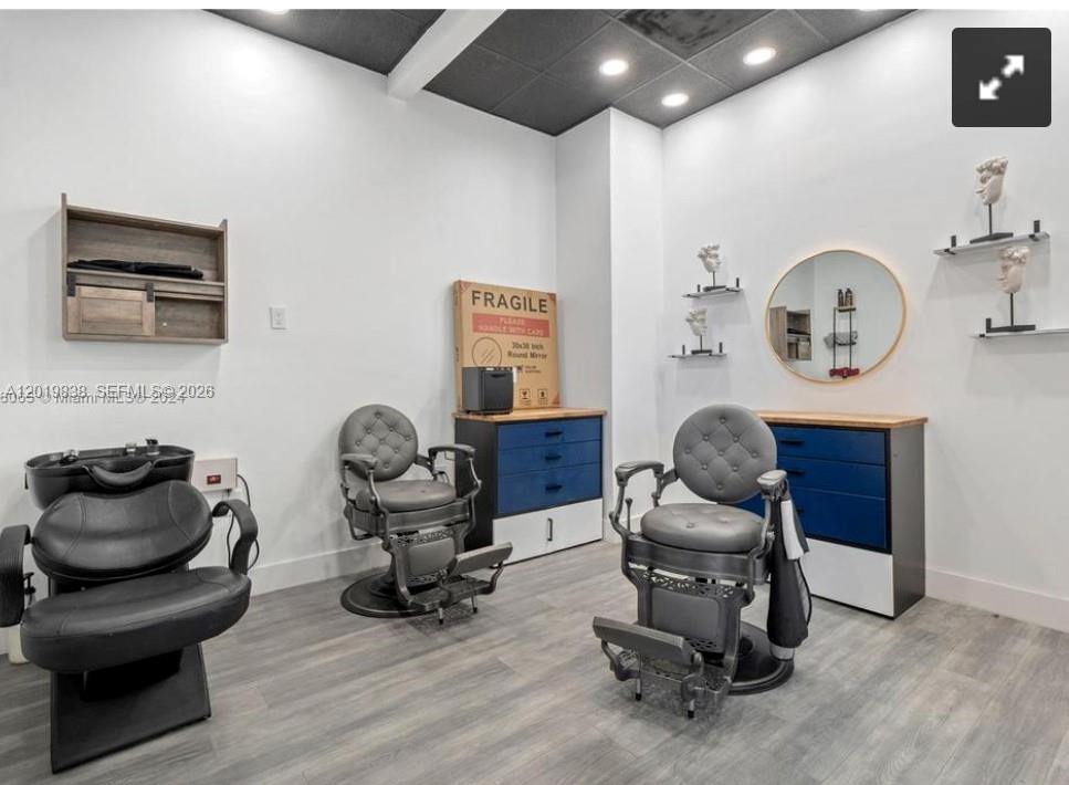 An exceptional business opportunity is now available for entrepreneurs and investors seeking to establish or expand a successful barber shop in a strategic and highly accessible location. This spacious first-floor commercial space has been thoughtfully designed to support a professional grooming business while also delivering convenience and an elevated customer experience. With an excellent layout, premium amenities, and strong growth potential, this opportunity represents a smart and valuable investment for anyone looking to enter or grow within the beauty and personal care industry. The barber shop is located on the first floor, providing easy access and high visibility for both new clients and loyal returning customers. Accessibility is one of the most important elements for a successful business, and this location offers exactly that. Being situated near major highways allows clients to conveniently reach the establishment from multiple surrounding areas, making it an ideal destination for a broad customer base. The strategic positioning increases exposure, traffic flow, and long-term business potential, creating the perfect environment for sustained growth and profitability. Inside the establishment, the space offers a spacious and functional layout carefully designed to maximize  operational efficiency. The barber shop currently includes four fully available barber chairs, allowing immediate capacity for multiple stylists