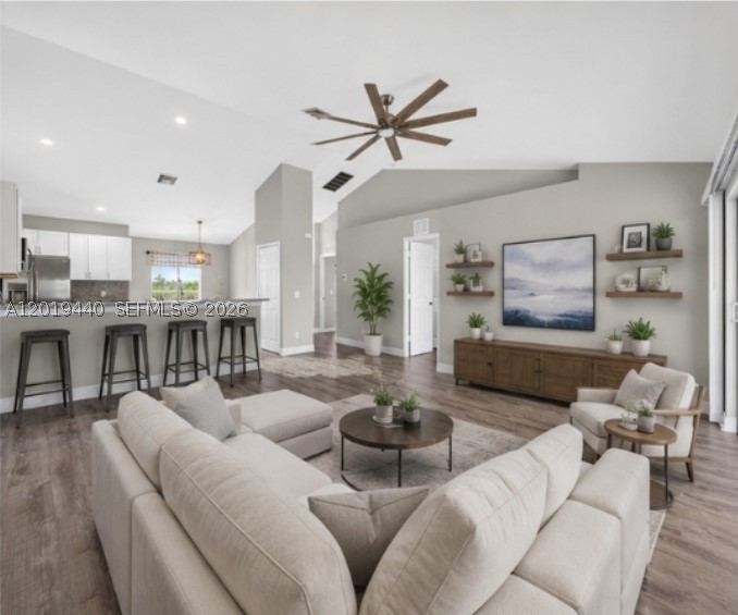 Enjoy ultimate peace of mind & insurance savings in this beautifully renovated, move-in-ready 4BR/2BA/2CG home boasting a new 2023 roof & X-flood zone rating w/ no HOA! One-Story Home on OVERSIZED CORNER LOT! This home offers a bright open-concept layout, VAULTED CEILINGS, and MODERN finishes. The home sits on an over 1/4 acre corner lot w/room for a pool. *OPEN-CONCEPT layout w/VAULTED ceilings & natural light *SPLIT bedroom floorplan for privacy *Primary bedroom suite has a large WALK-IN CLOSET, GRANITE countertops, modern fixtures, DOUBLE SINK, separate tub & shower and PRIVATE toilet closet *NEW Lifeproof wood-look flooring seamlessly throughout *Neutral color palette, MODERN light fixtures & recessed lighting *Welcoming foyer entry *Spacious EAT-IN kitchen w/GRANITE countertops & new Frigidaire stainless steel appliances *Oversized double sliders leading to the covered, screened-in patio. MAJOR UPDATES include *Roof (2023) *Water heater (2023) *Water pump (2024) *Updated finishes & modern touches throughout. OUTDOOR LIVING *Enjoy Florida living on the covered screened-in patio, overlooking the expansive CORNER LOT w/plenty of space to design your dream backyard or add a pool. PRIME LOCATION *Minutes from beaches, boat ramps, & outdoor recreation. Close to schools, parks, medical facilities, restaurants, retail, parks, & waterfront activities. This light & bright, updated home is perfect for buyers seeking a MOVE-IN-READY property w/strong value. *NO HOA *X FLOOD ZONE